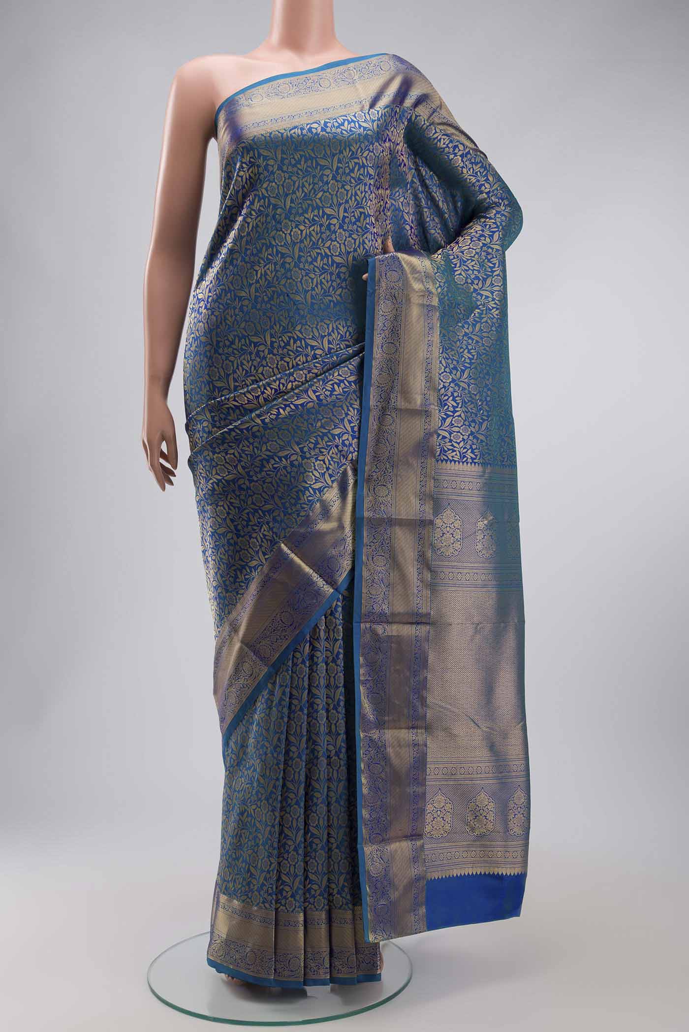 Blue Kanjivaram Silk Saree