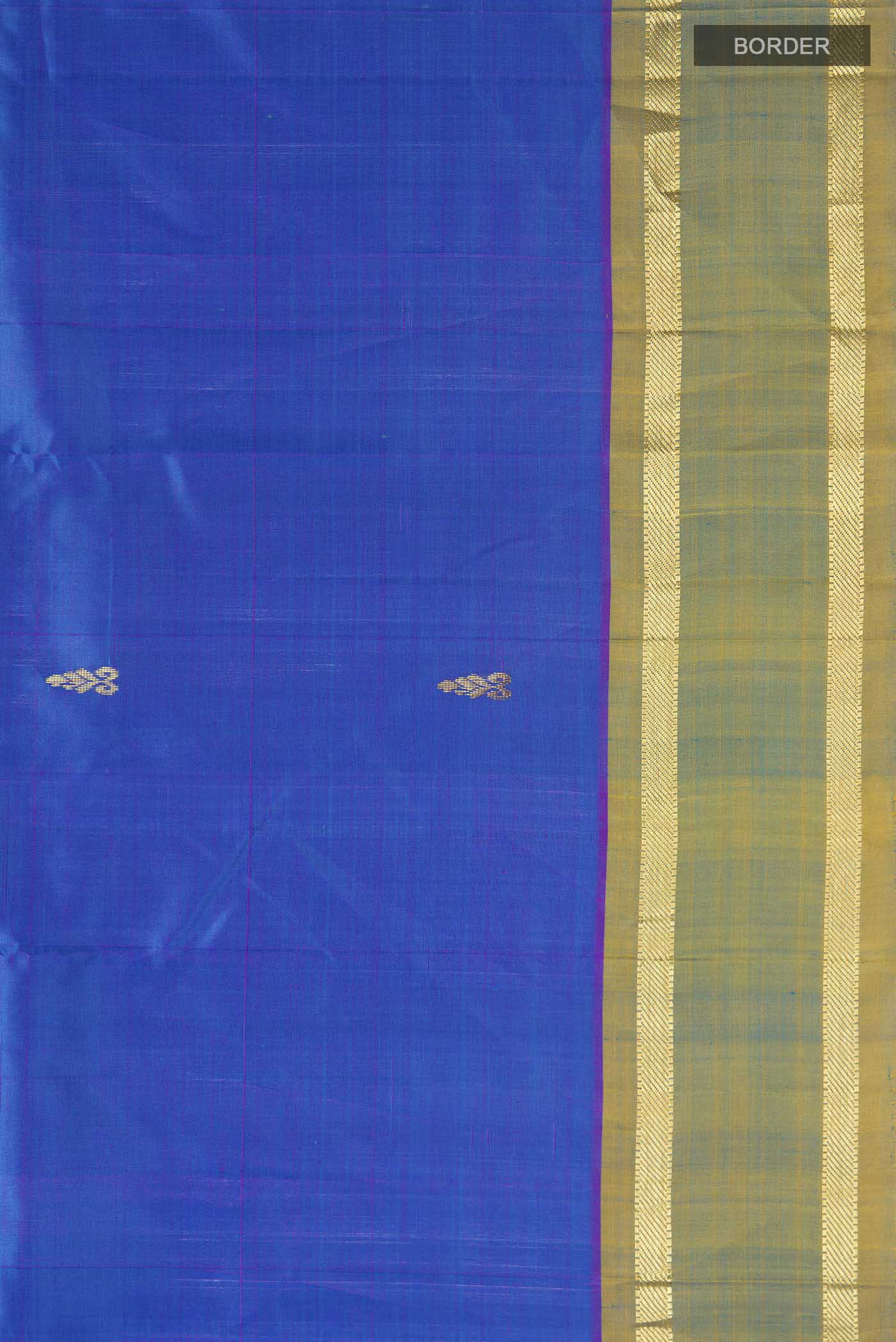 Blue Kanjivaram Silk Saree - Image 3