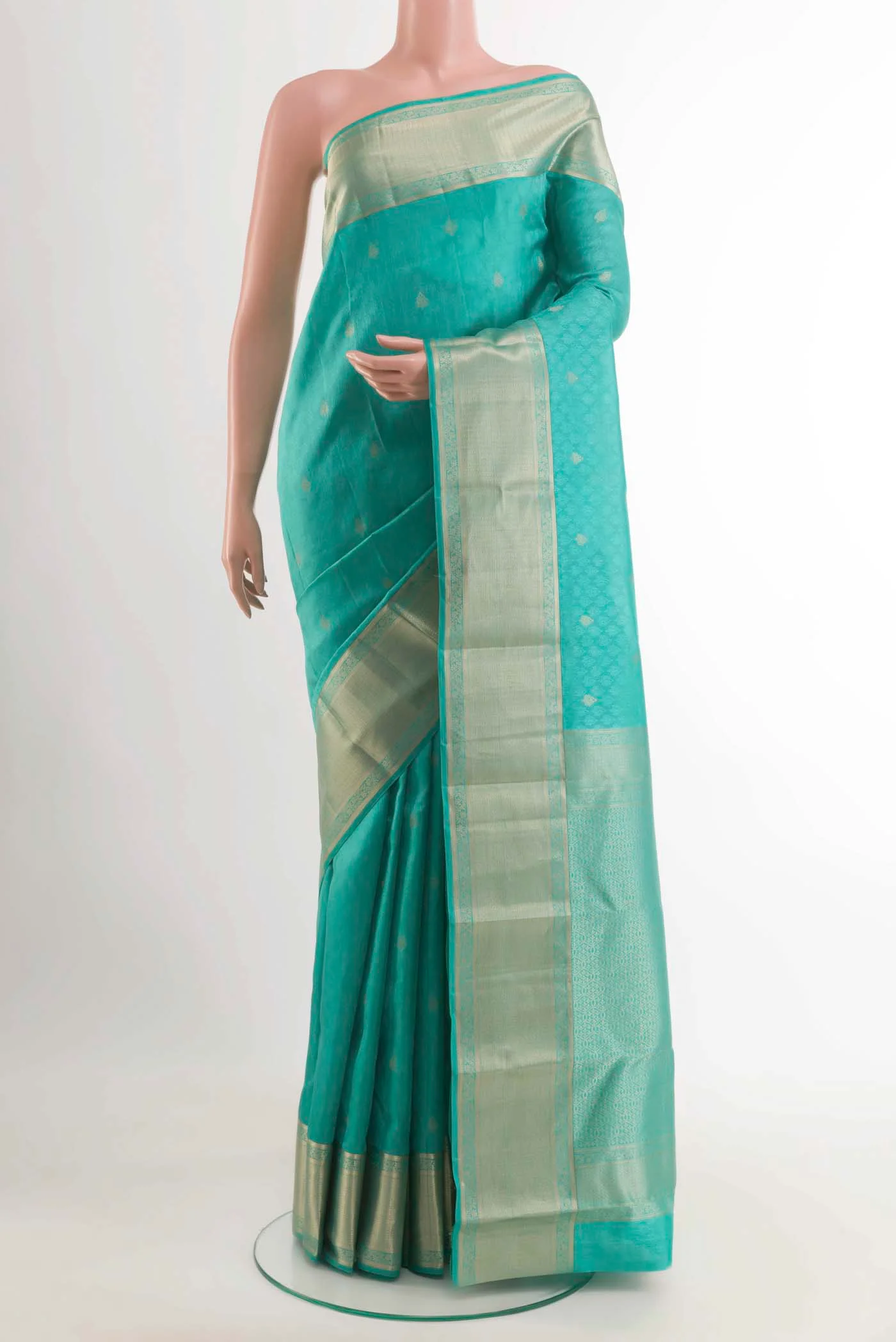 Blue Kanchipuram Silk Saree