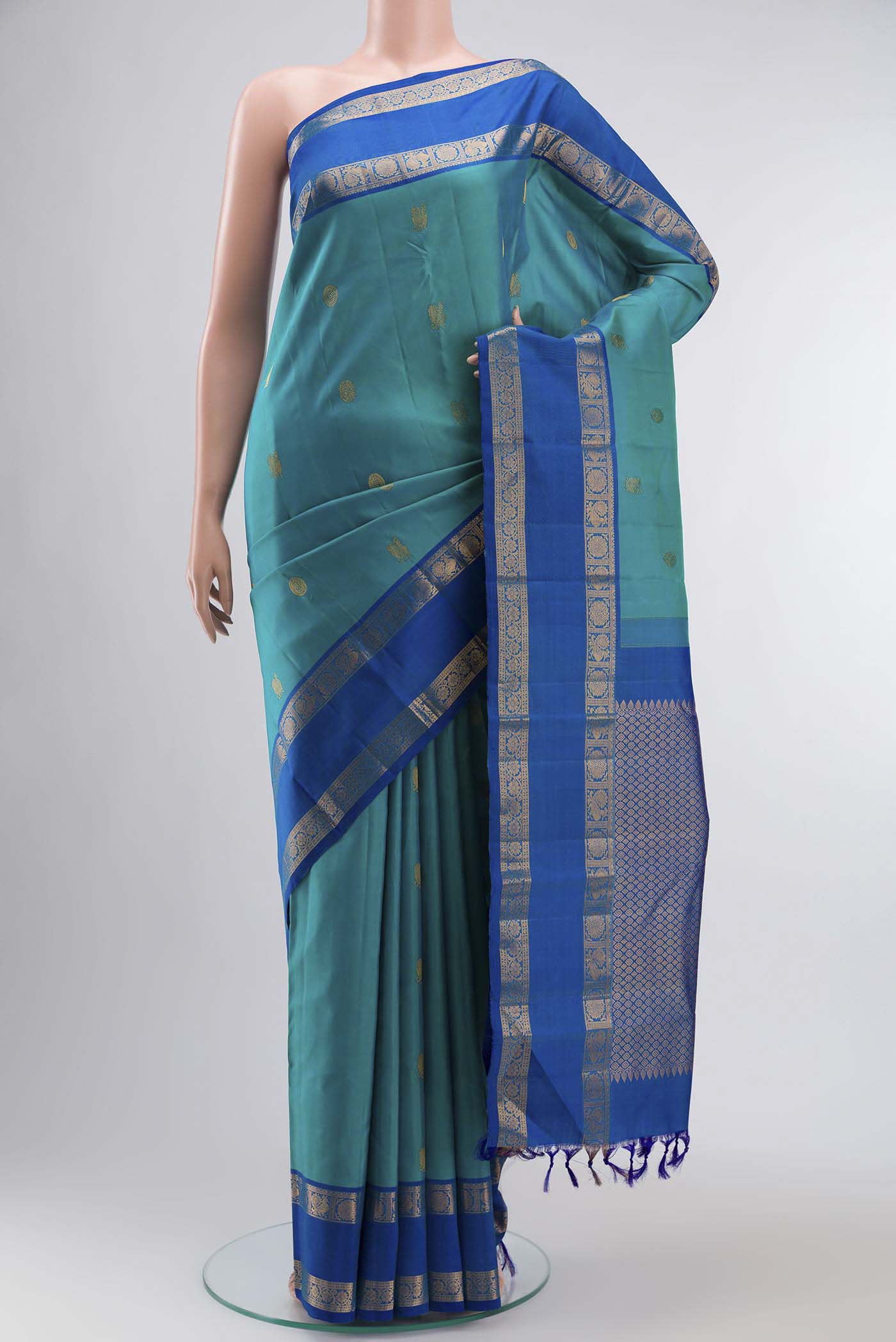 Blue Kanjivaram Silk Saree