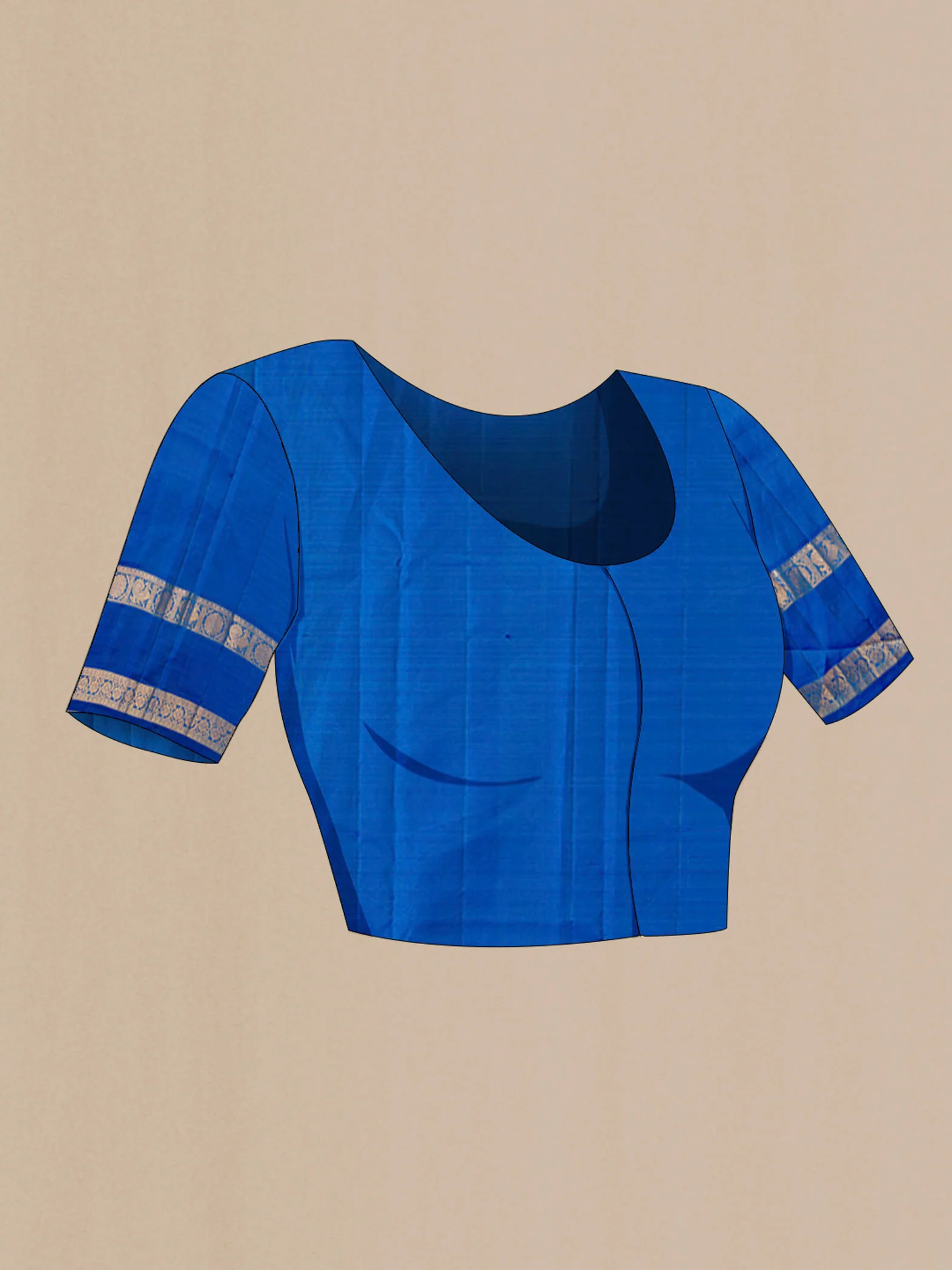 Blue Kanjivaram Silk Saree - Image 5