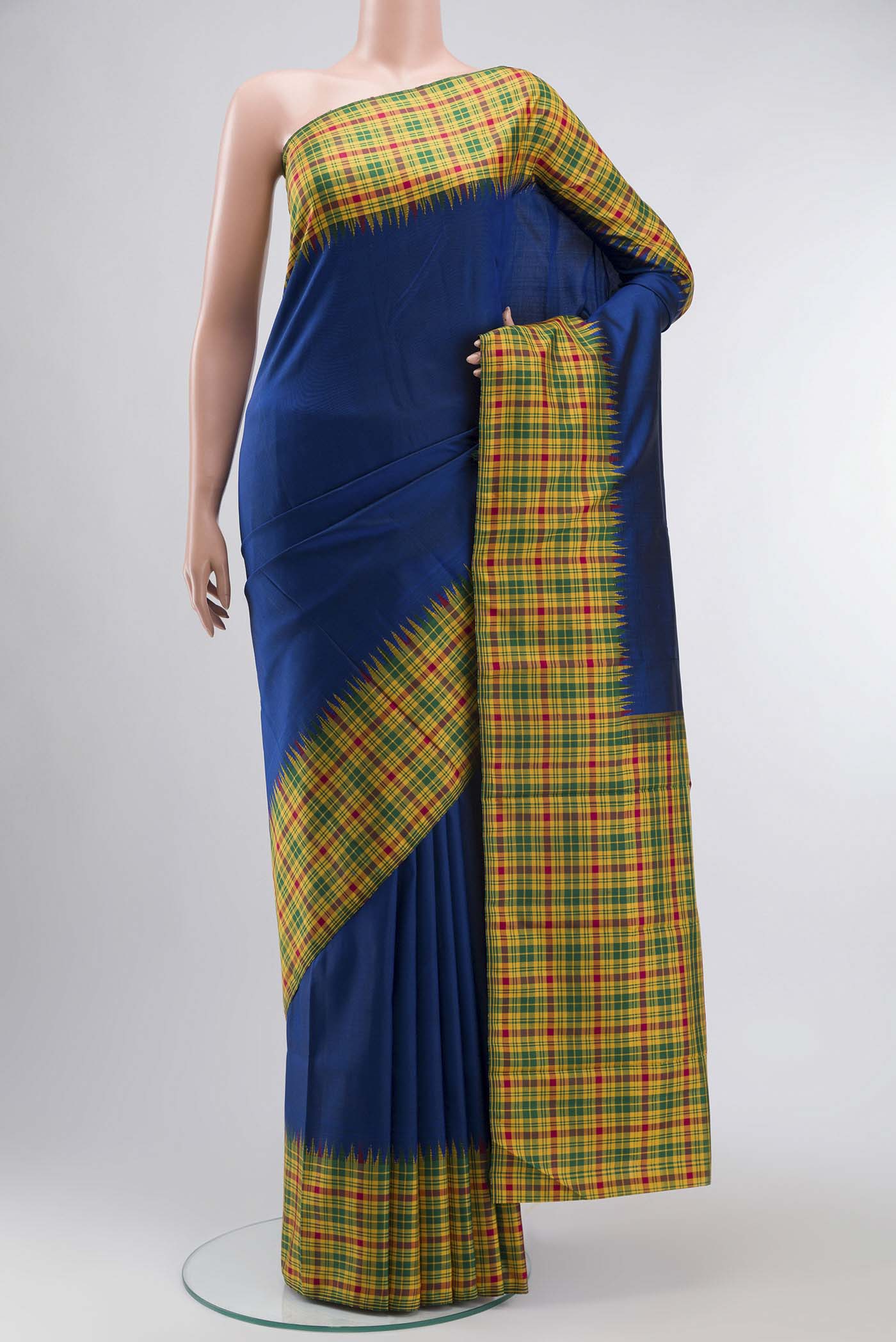 Blue Kanchipuram Silk Saree