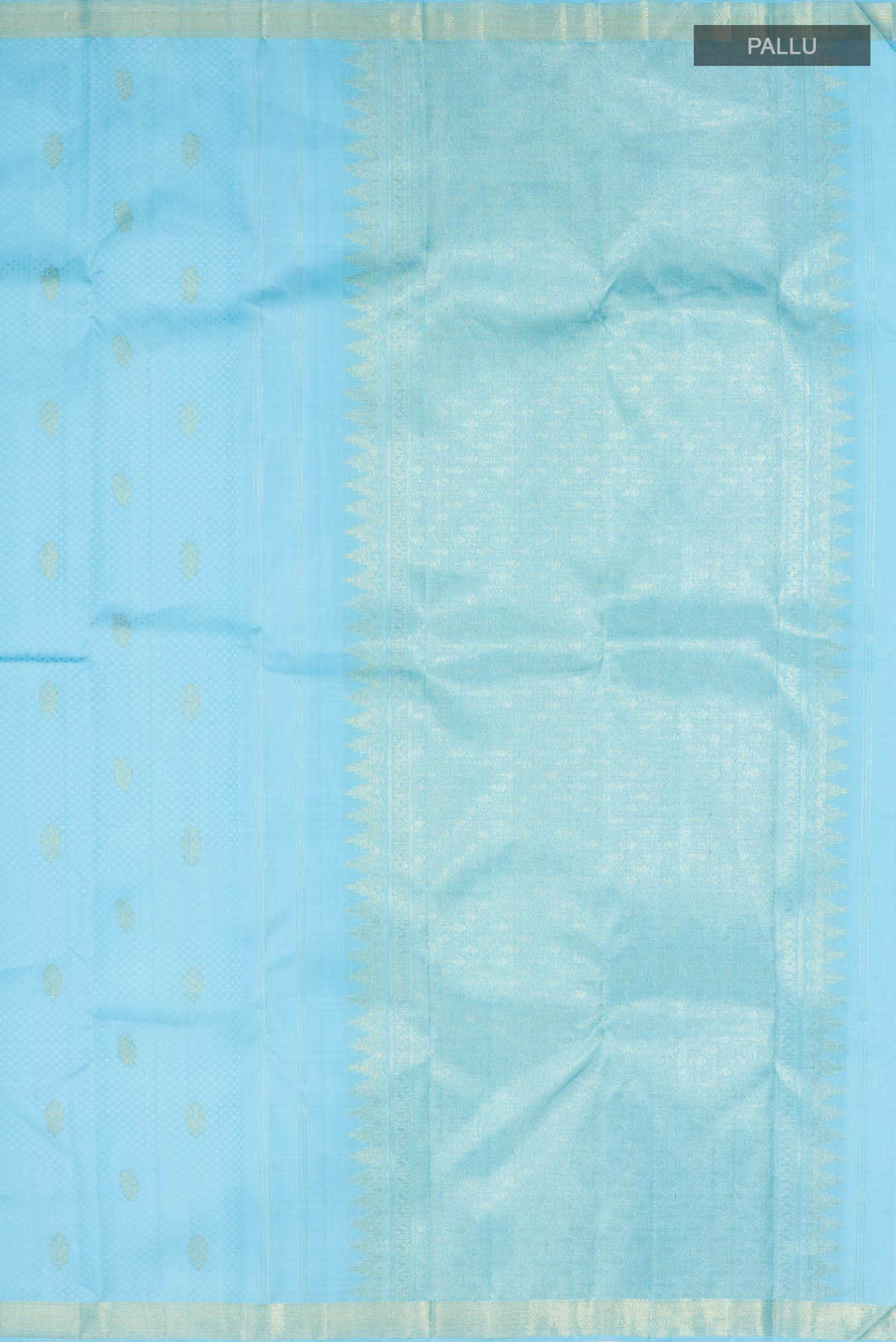 Blue Kanjivaram Silk Saree - Image 5
