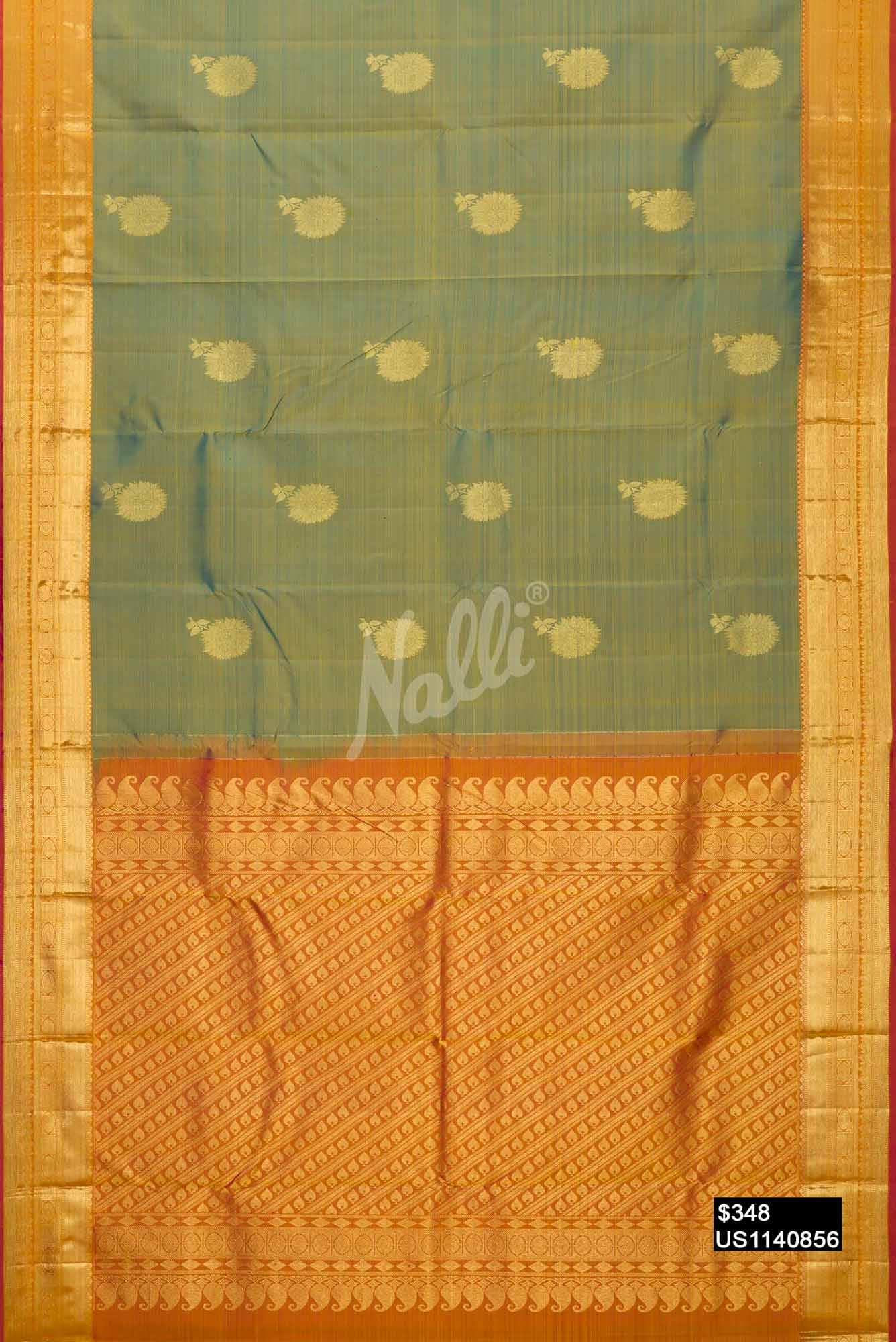 Blue Kanchipuram Silk Saree