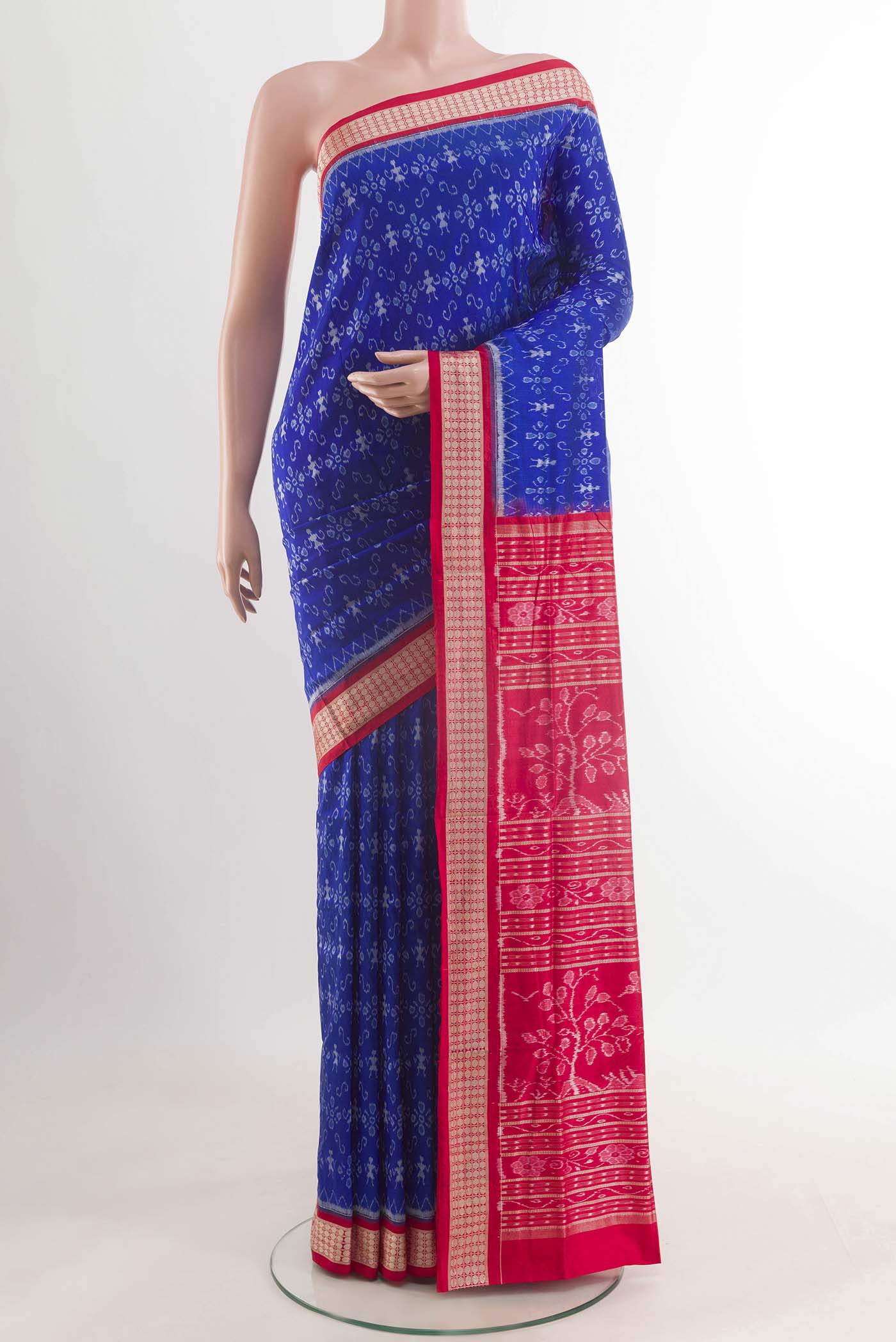 Blue Orissa Silk Saree