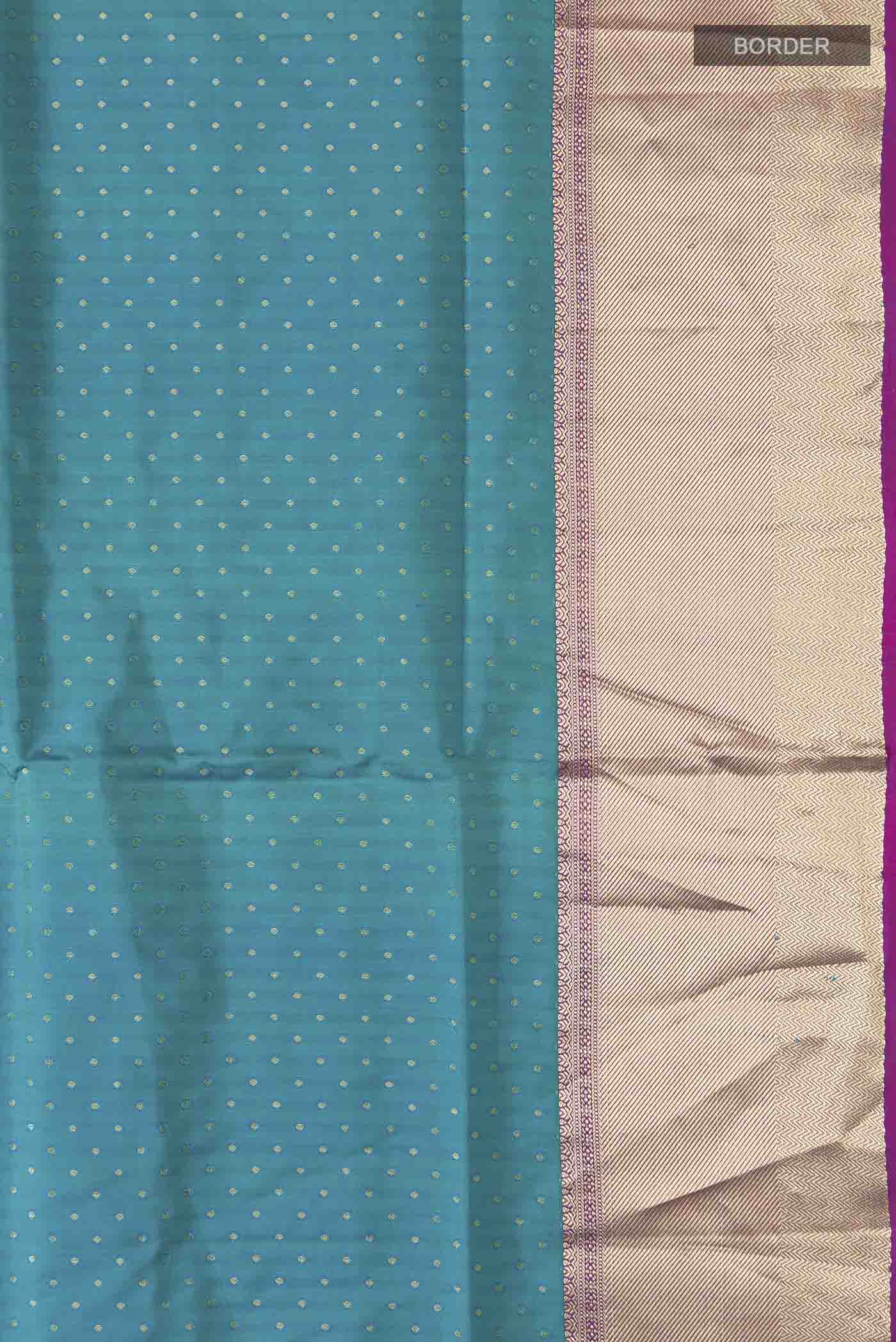 Blue Soft Silk Saree - Image 3