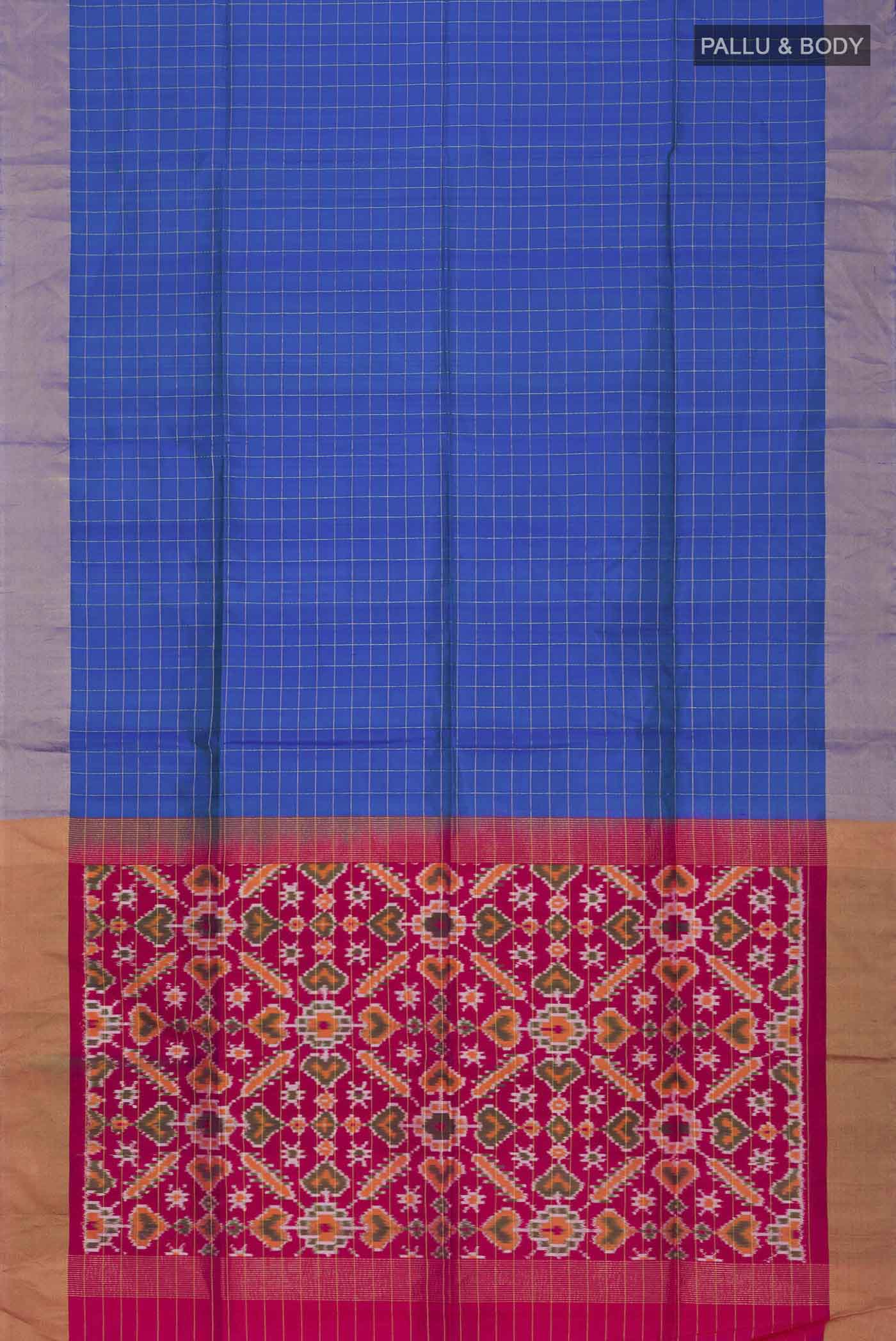 Blue Soft Silk Saree - Image 5
