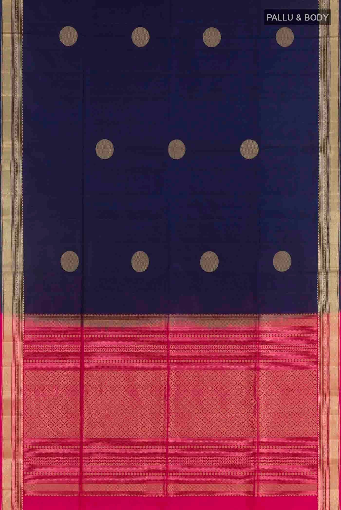 Blue Soft Silk Saree - Image 5