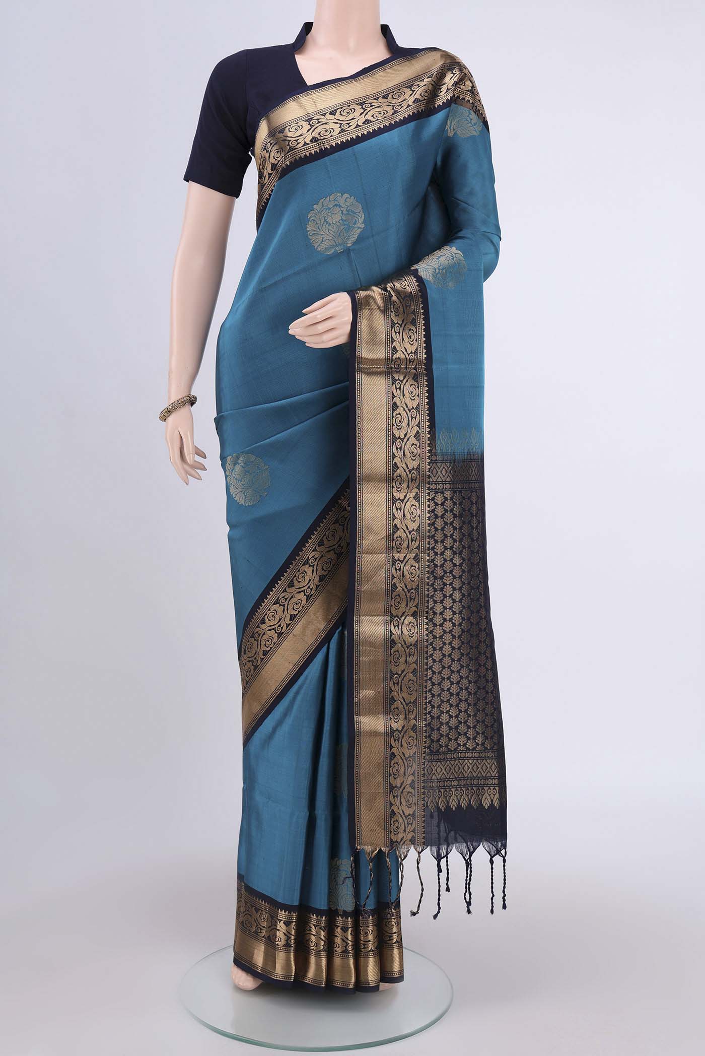 Blue Soft Silk Saree