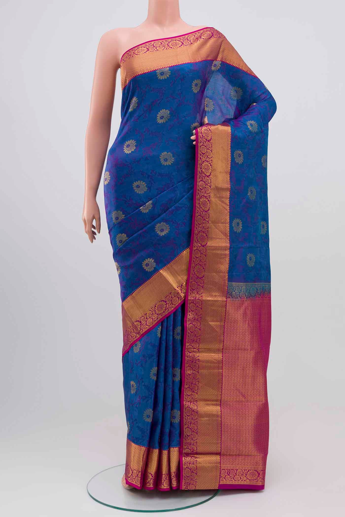 Royal Blue Kanchipuram Silk Saree