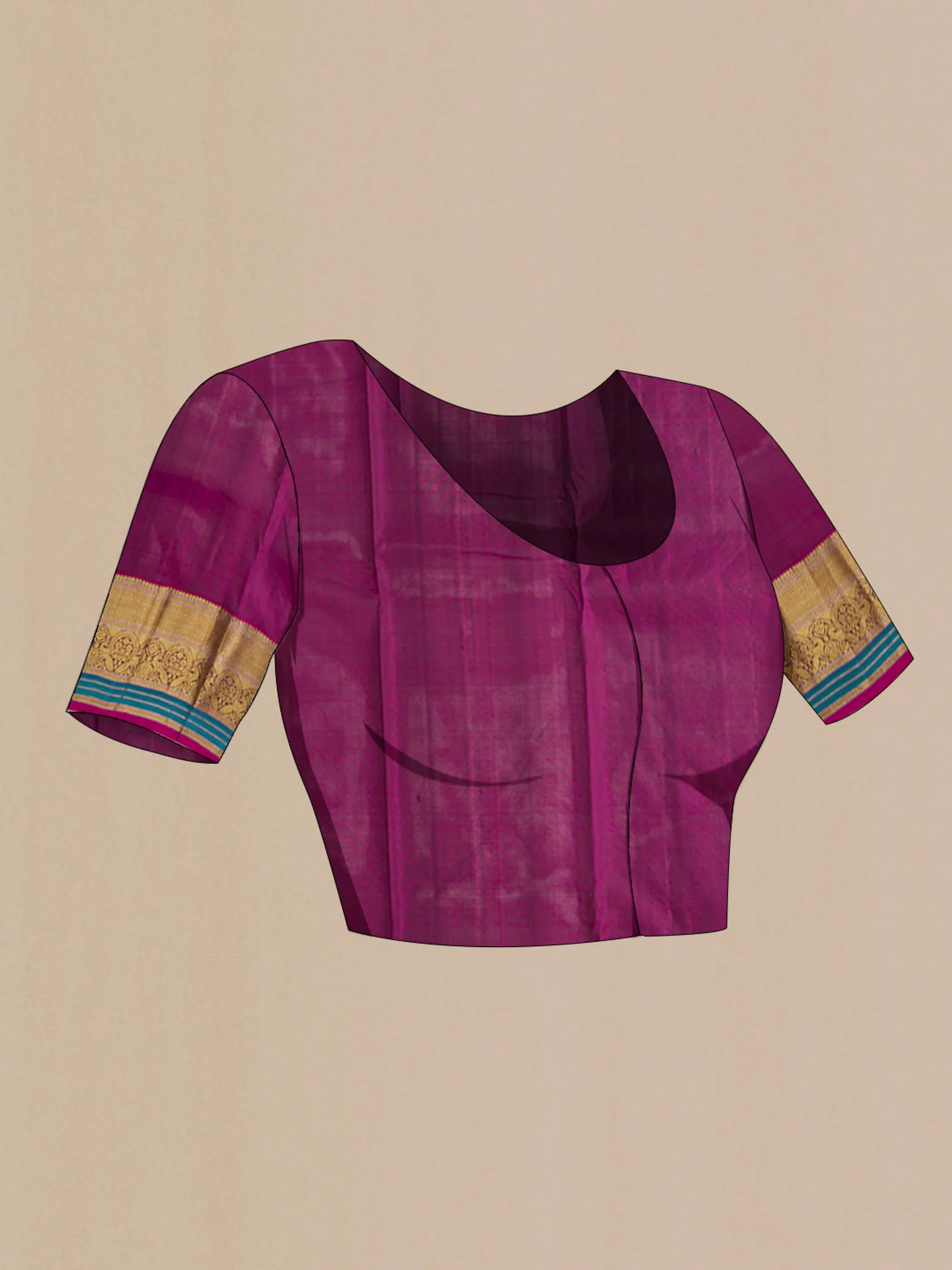 Bottle Green Kanchipuram Silk Saree - Image 5