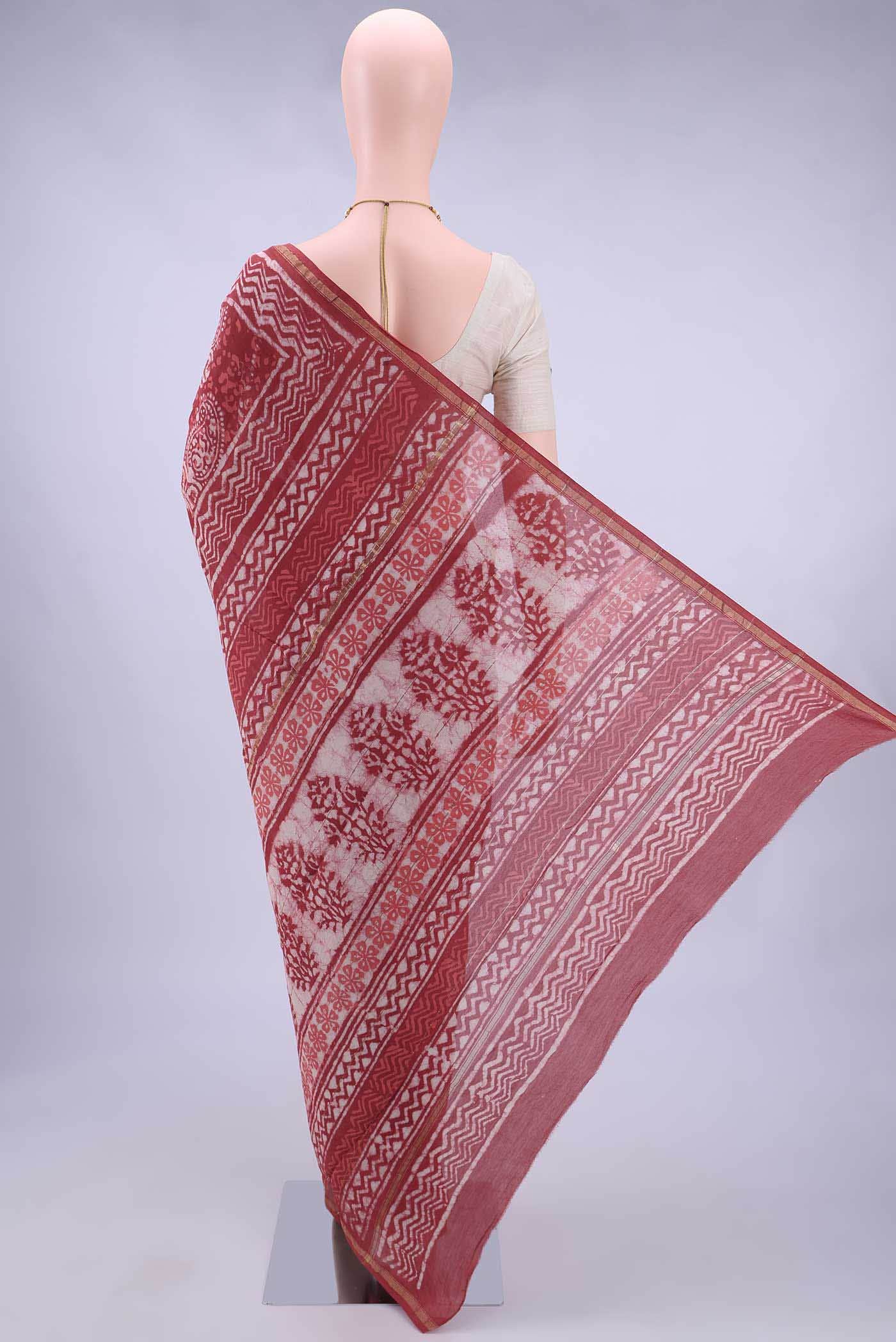 Bottle Green Kantha Silk Saree - Image 2