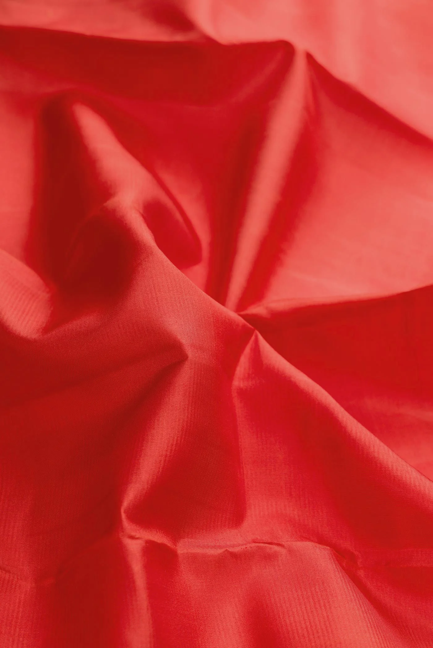 Brick Orange Dual Tone Kanjivaram Silk Saree - Image 2