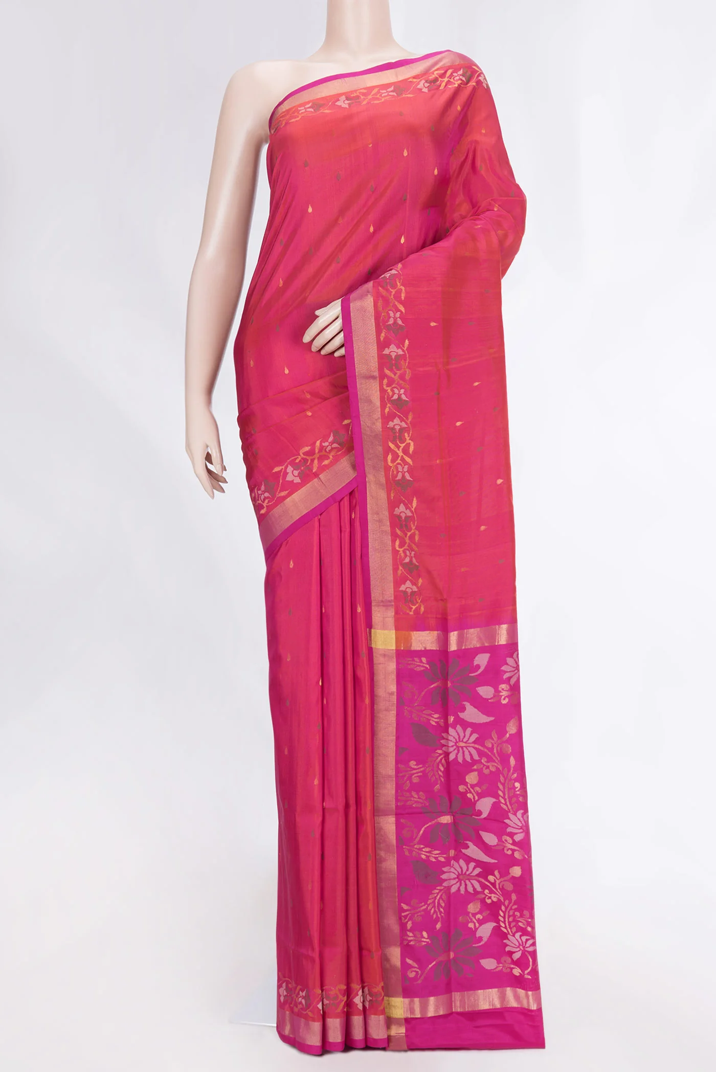 Pink Uppada Silk Saree
