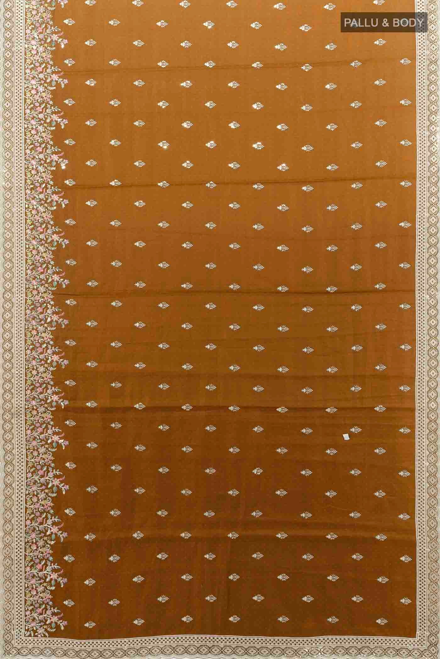 Bronze Art Silk Saree - Image 5