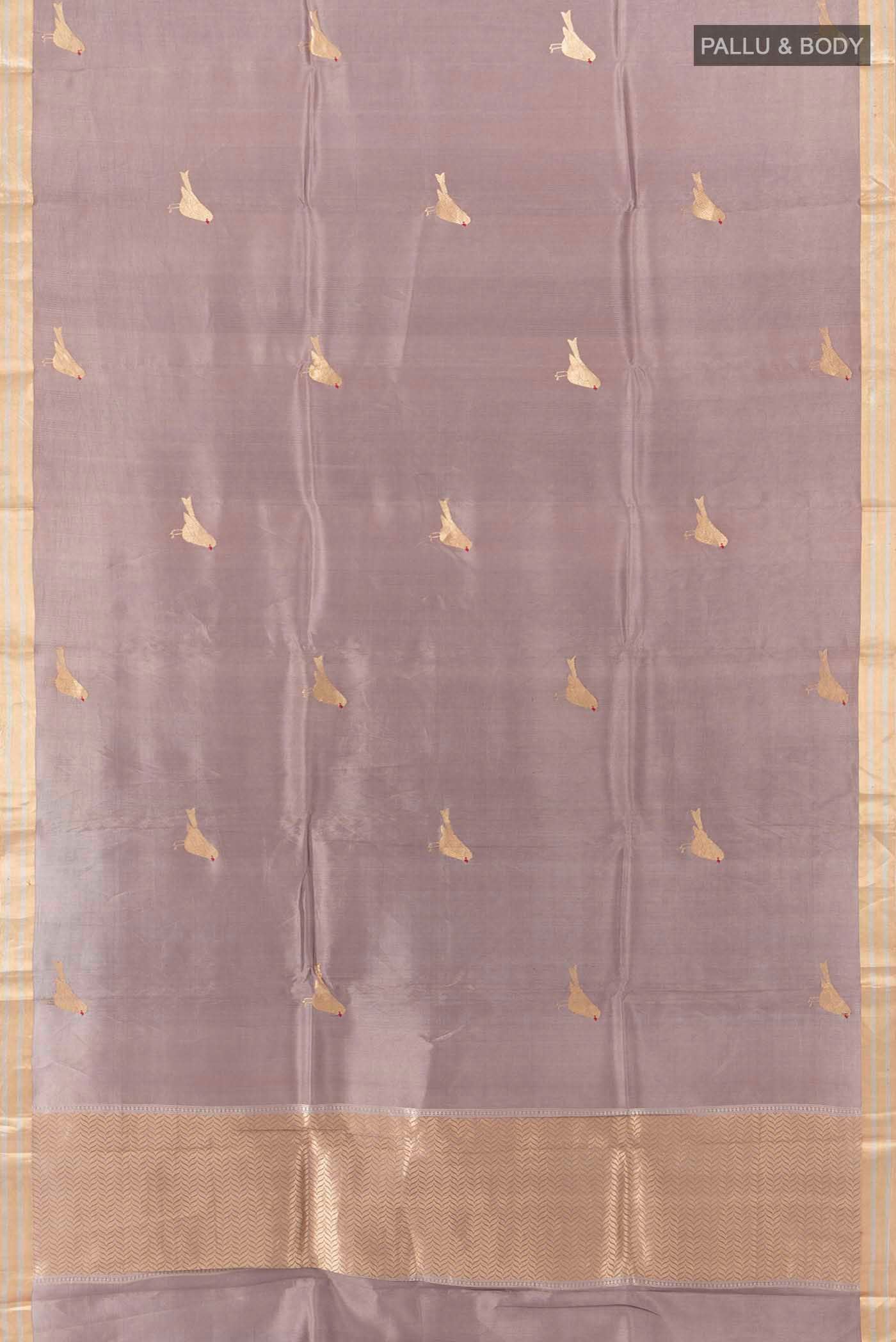 Bronze Banarasi Katan Silk Saree - Image 3