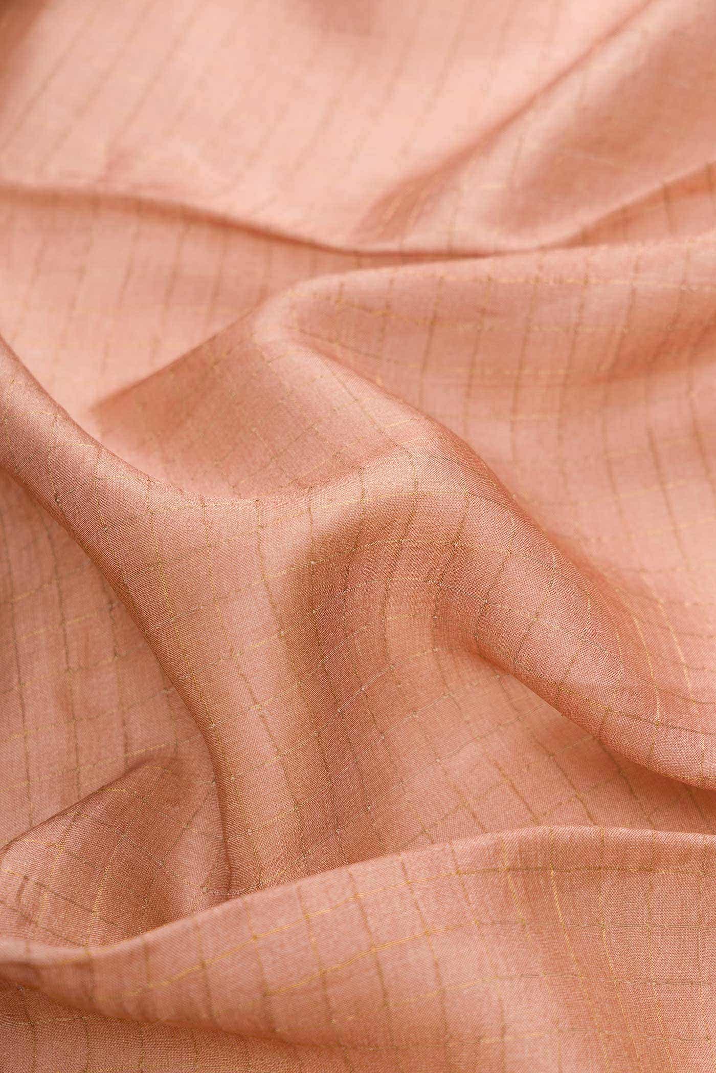 Bronze Dual Tone Tussar Silk Saree - Image 2