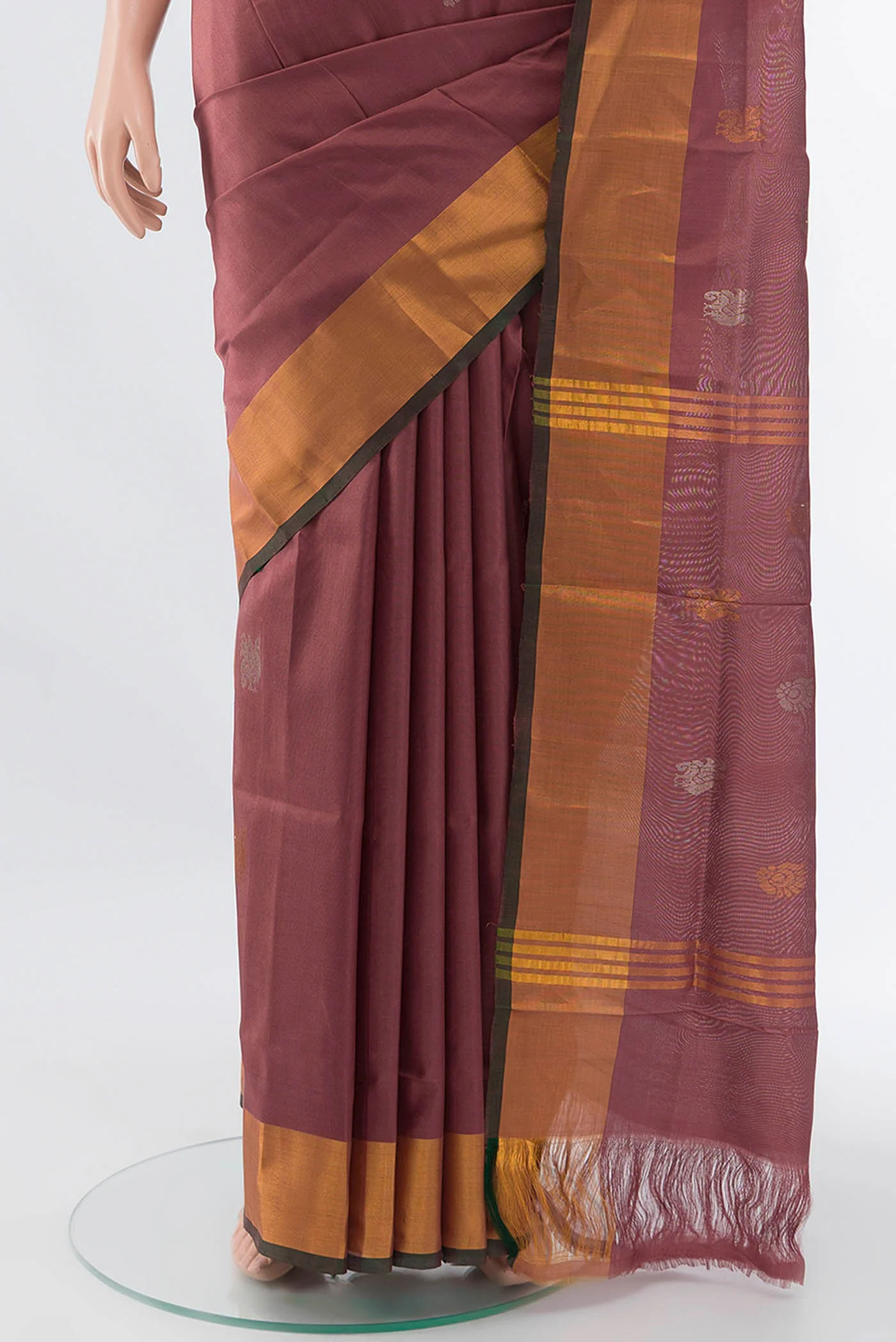 Bronze Uppada Silk Saree - Image 3