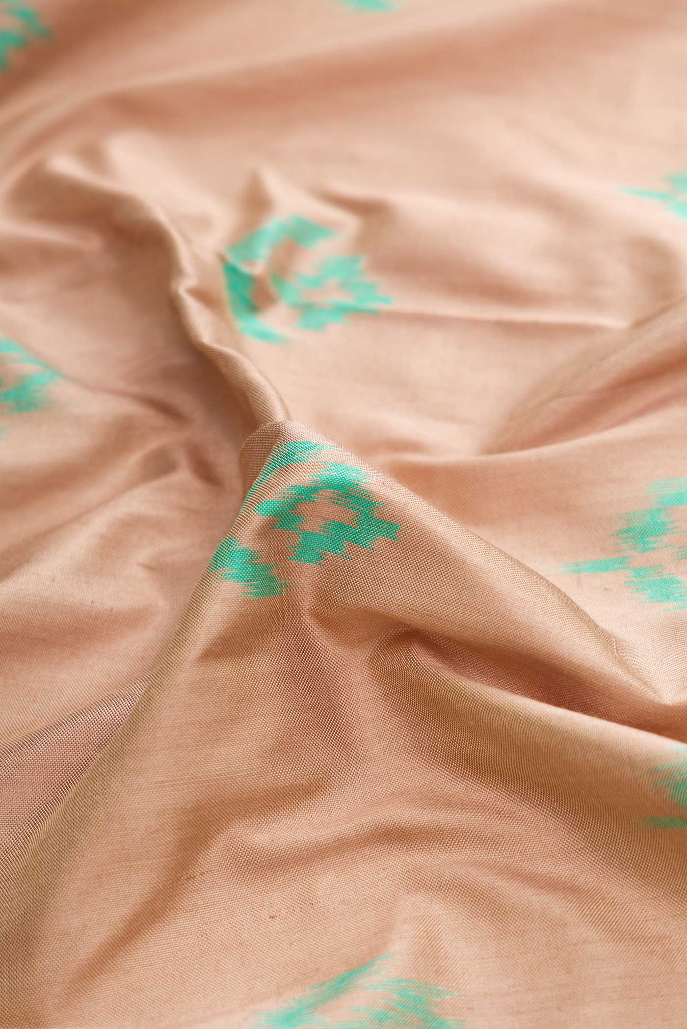Brown Dual Tone Double Ikat Saree - Image 2