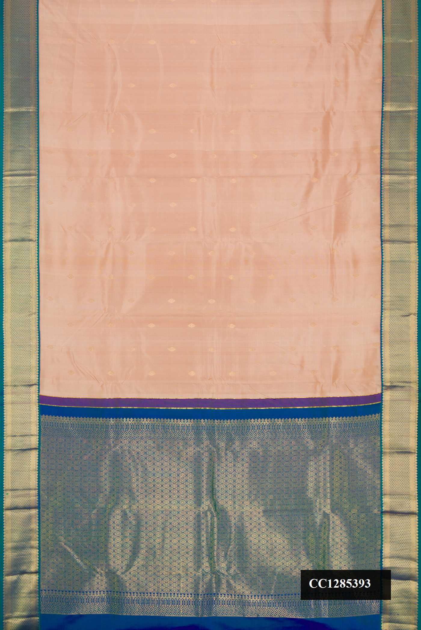 Brown Dual Tone Kanchipuram Silk Saree
