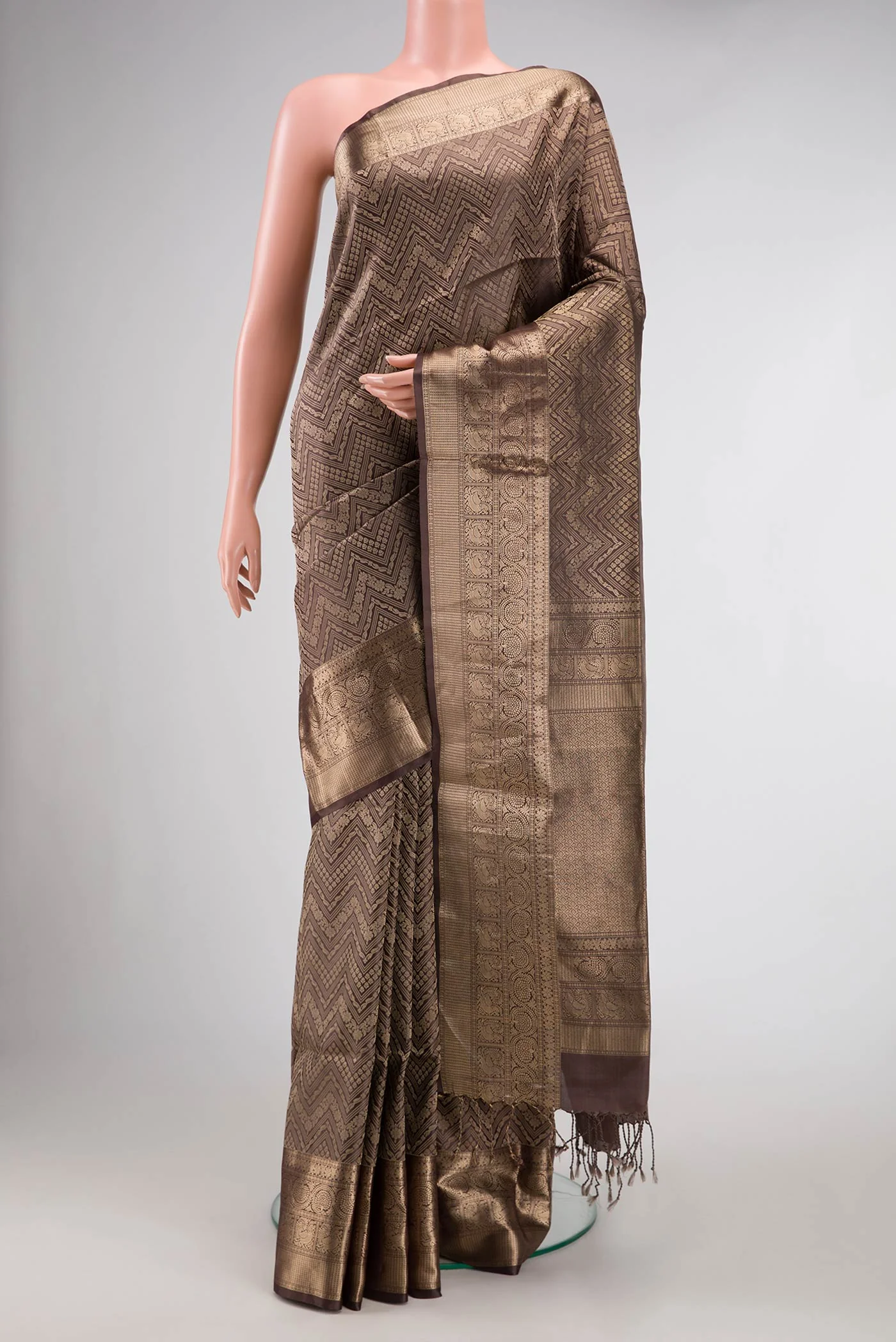 Brown Soft Silk Saree