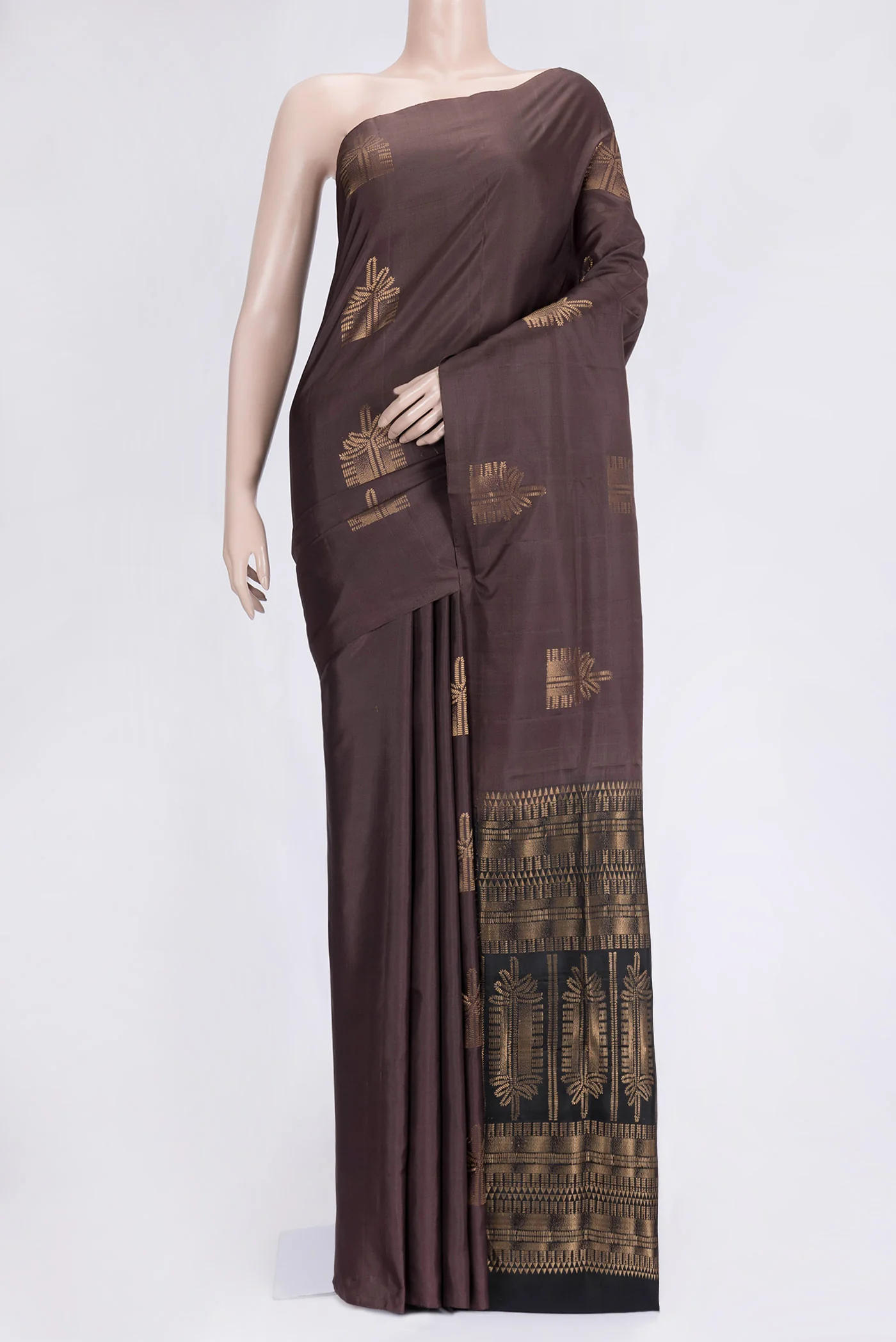 Brown Soft Silk Saree