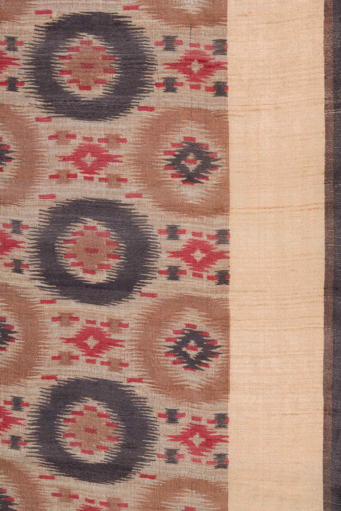 Brown Dual Tone Tussar Silk Saree - Image 3