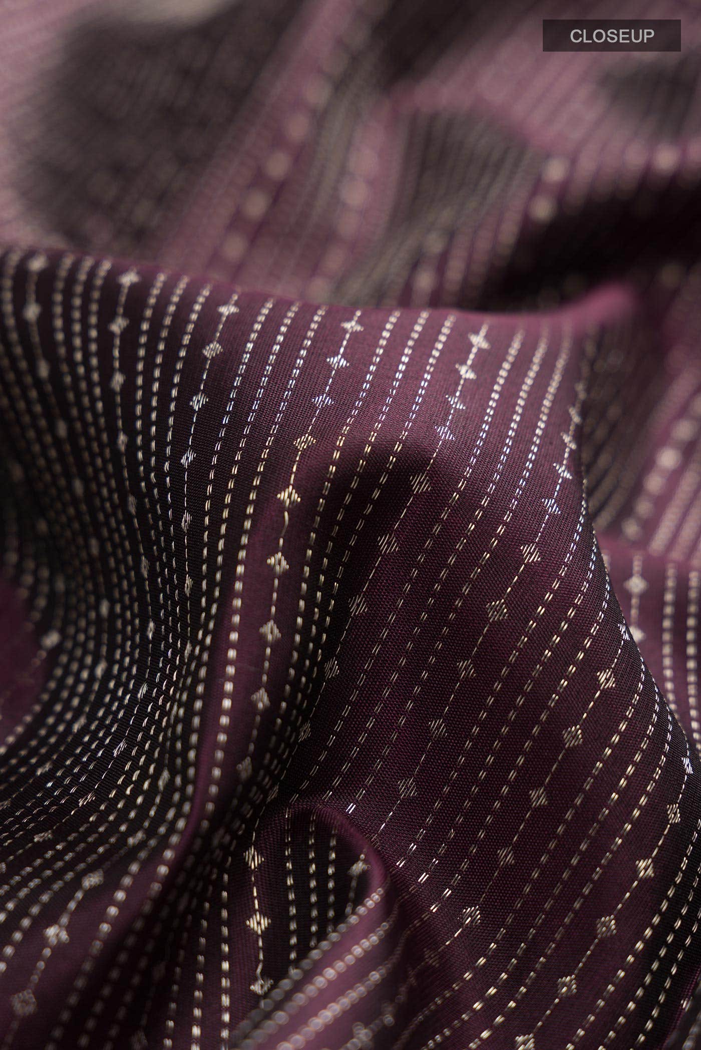 Brown Kanchipuram Silk Saree - Image 3