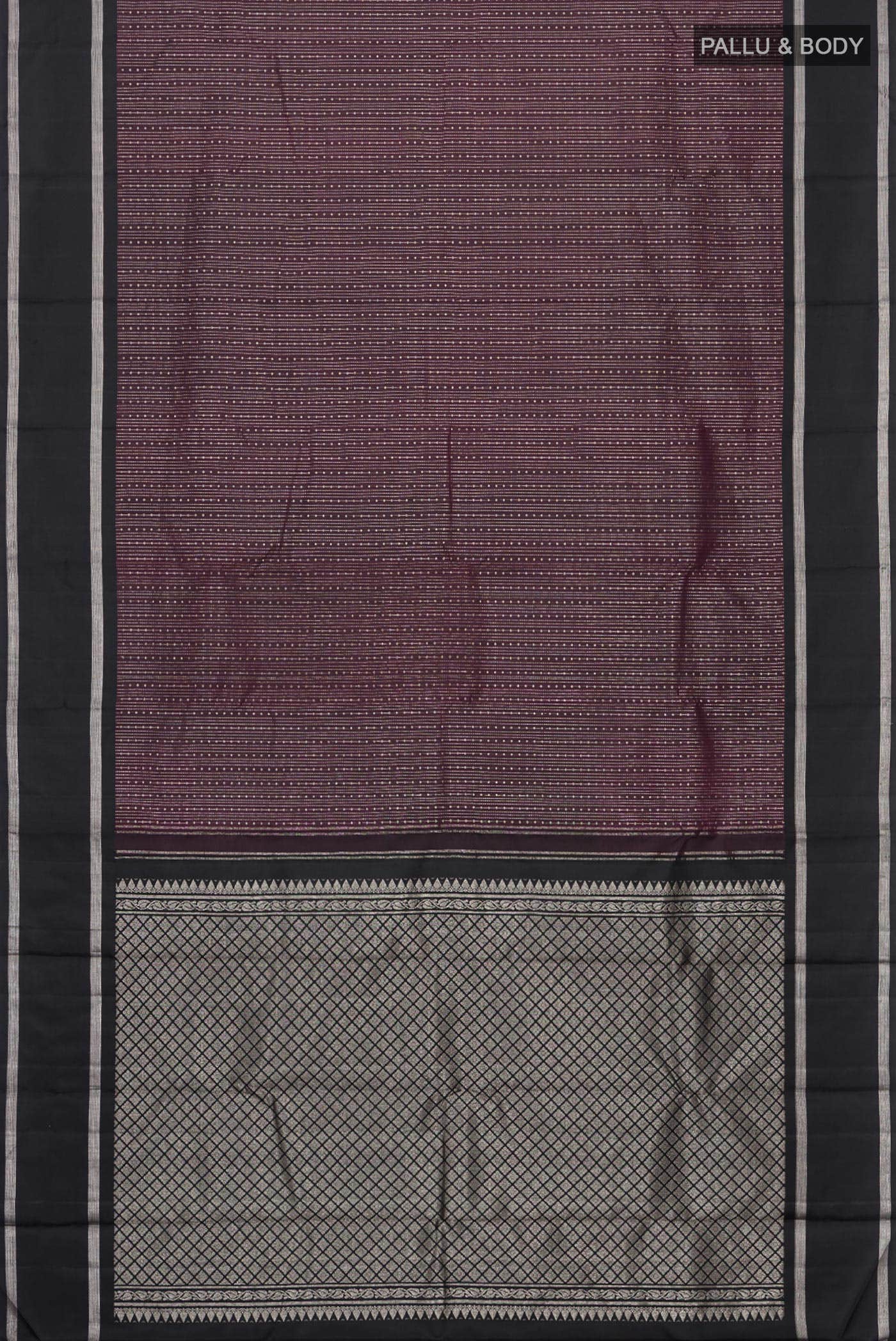 Brown Kanchipuram Silk Saree - Image 4