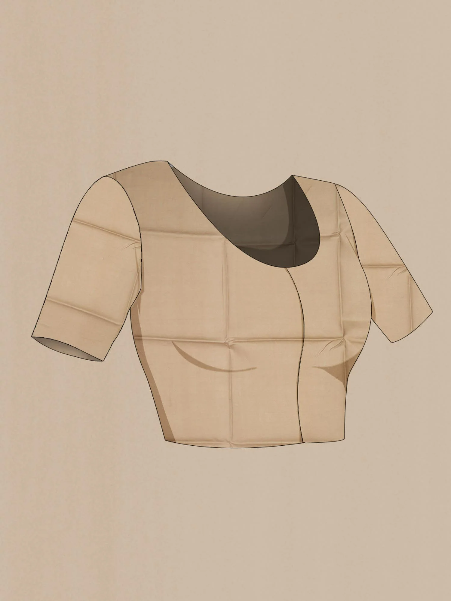 Brown Tussar Silk Saree - Image 5