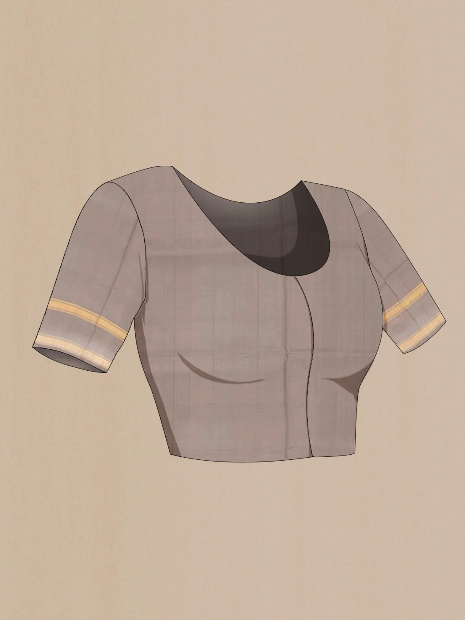 Brown Uppada Silk Saree - Image 4