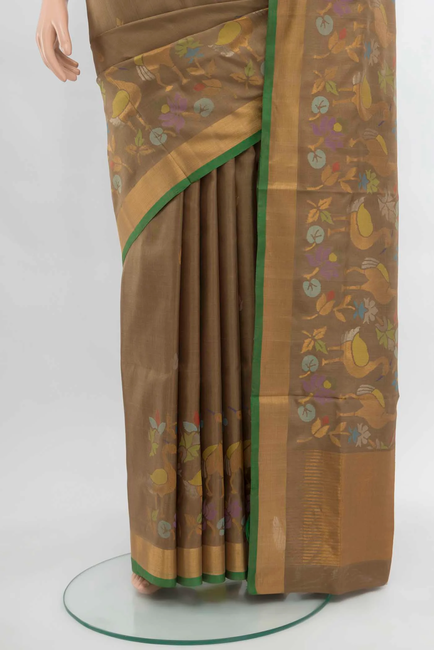 Brown Uppada Silk Saree - Image 3