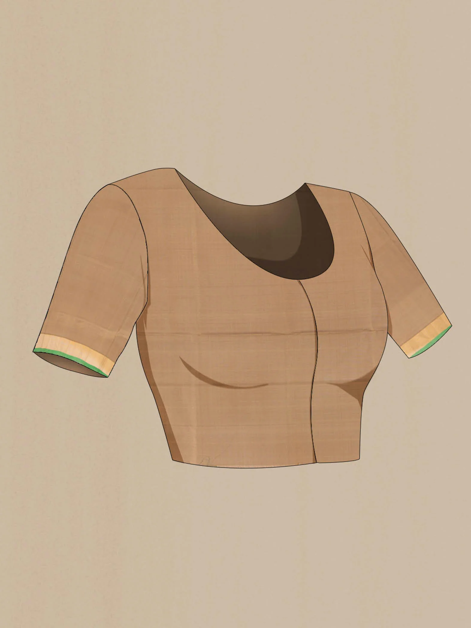 Brown Uppada Silk Saree - Image 4