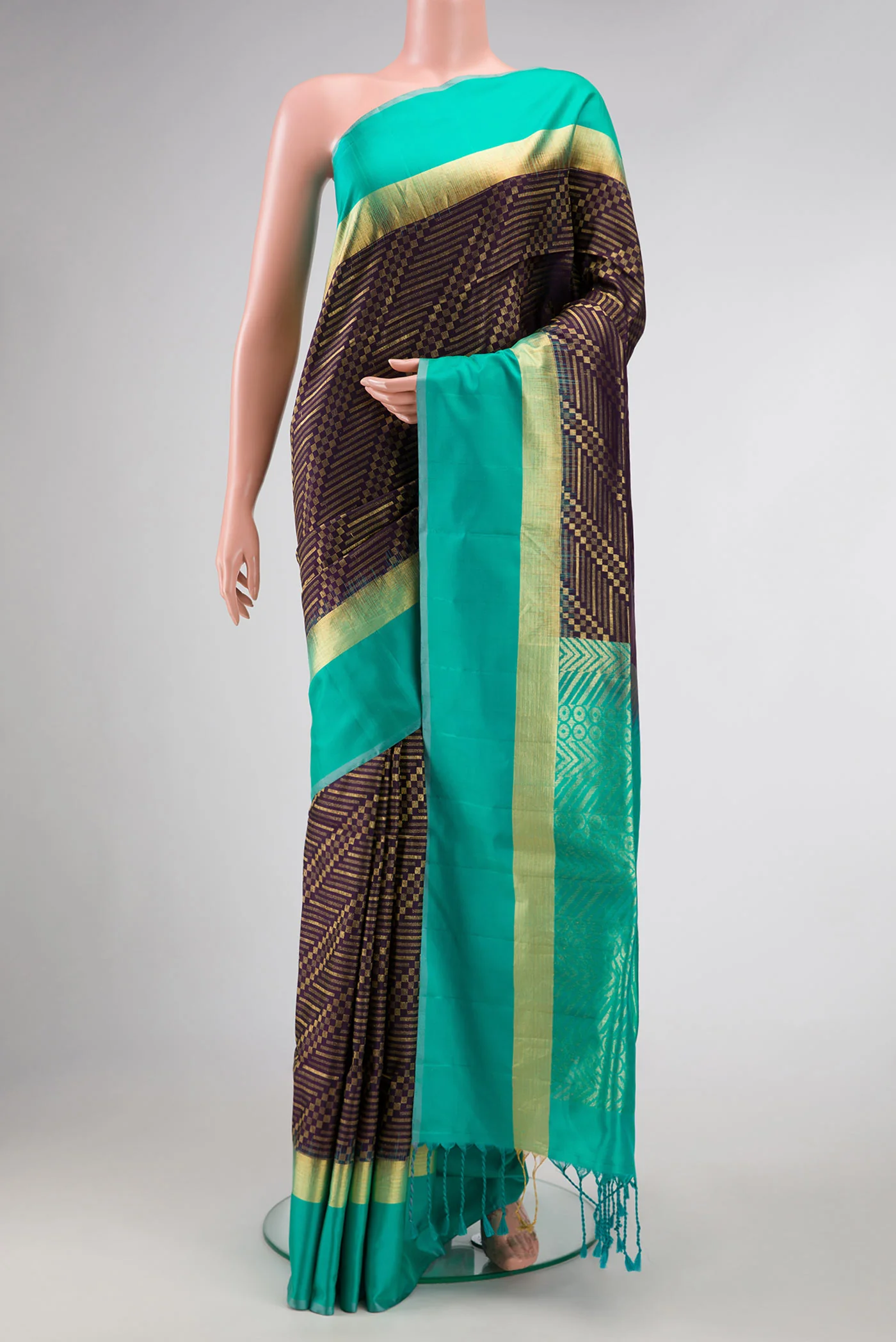 Navy Blue Soft Silk Saree