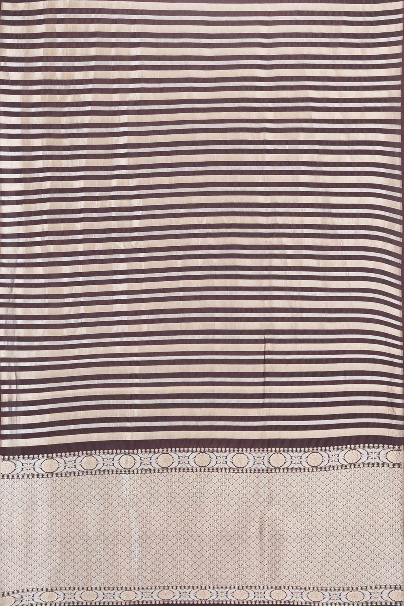 Coffee Brown Dual Tone Banarasi Saree - Image 6