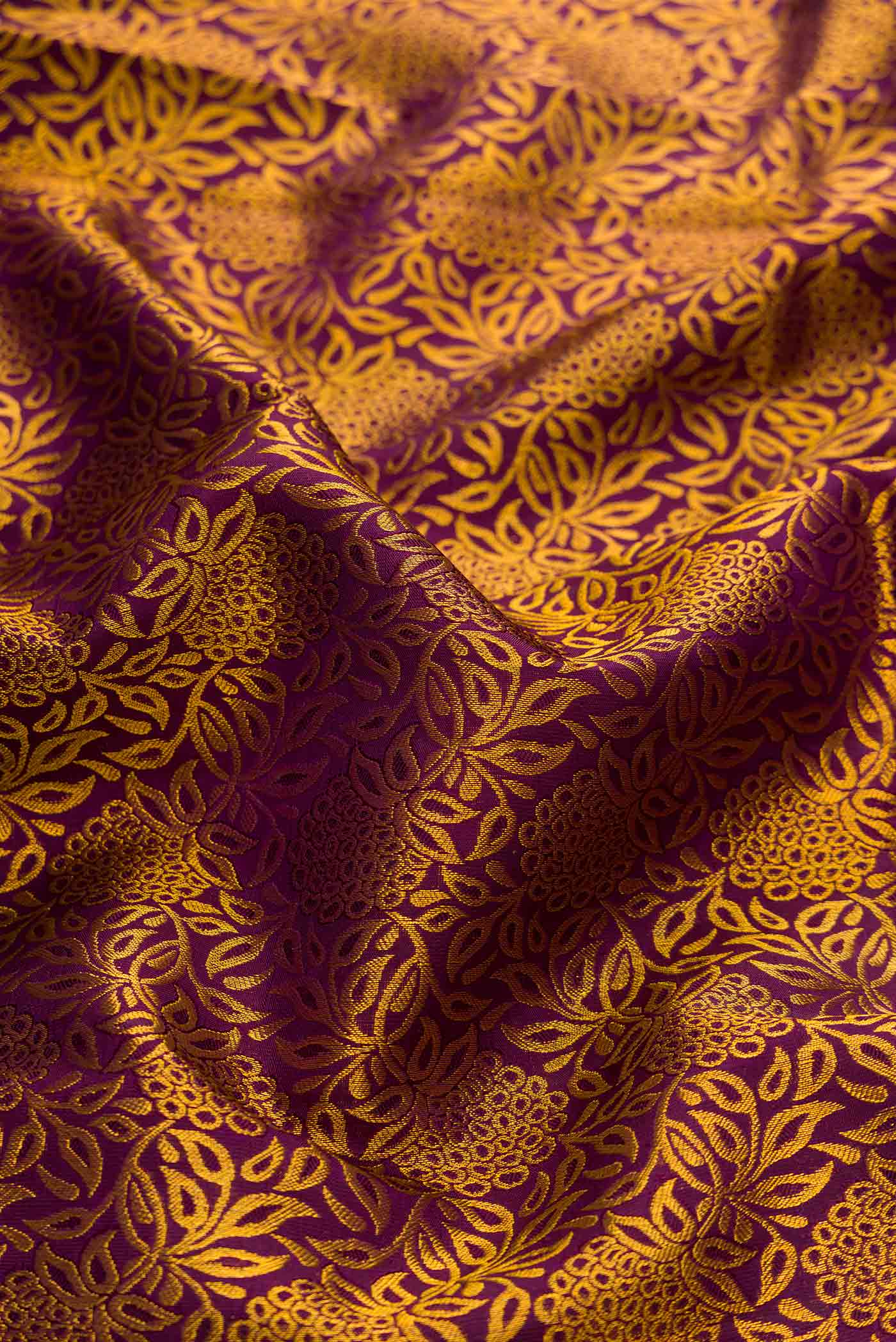 Purple Kanjivaram Silk Saree - Image 2