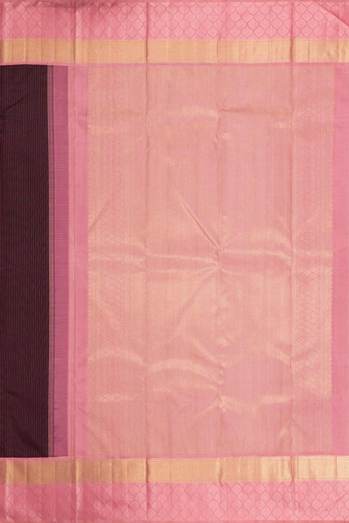 Coffee Brown Dual Tone Kanchipuram Silk Saree - Image 7