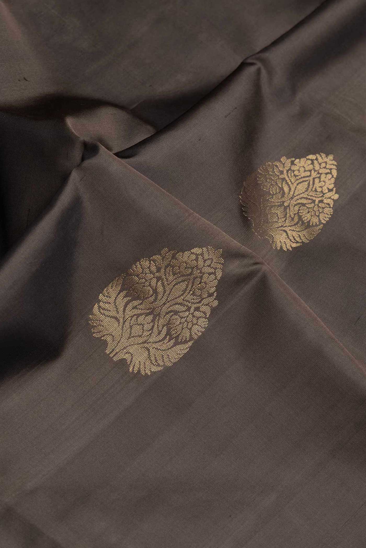 Coffee Brown Soft Silk Saree - Image 2