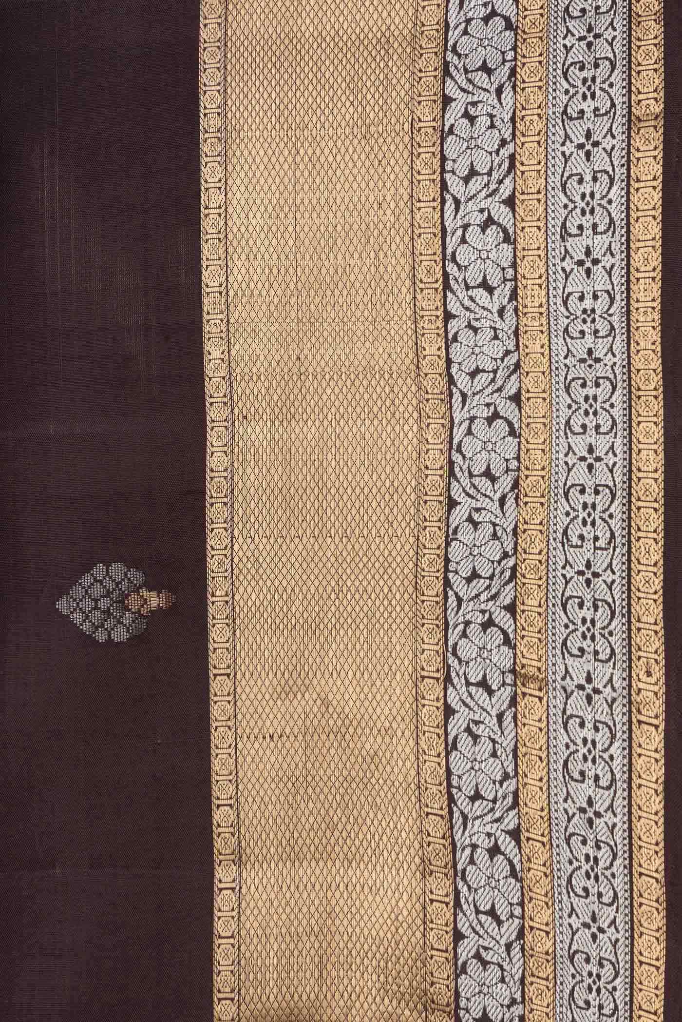 Coffee Brown Soft Silk Saree - Image 3