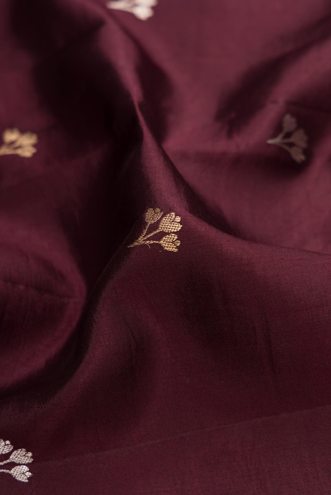 Coffee Brown Banarasi Katan Silk Saree - Image 2