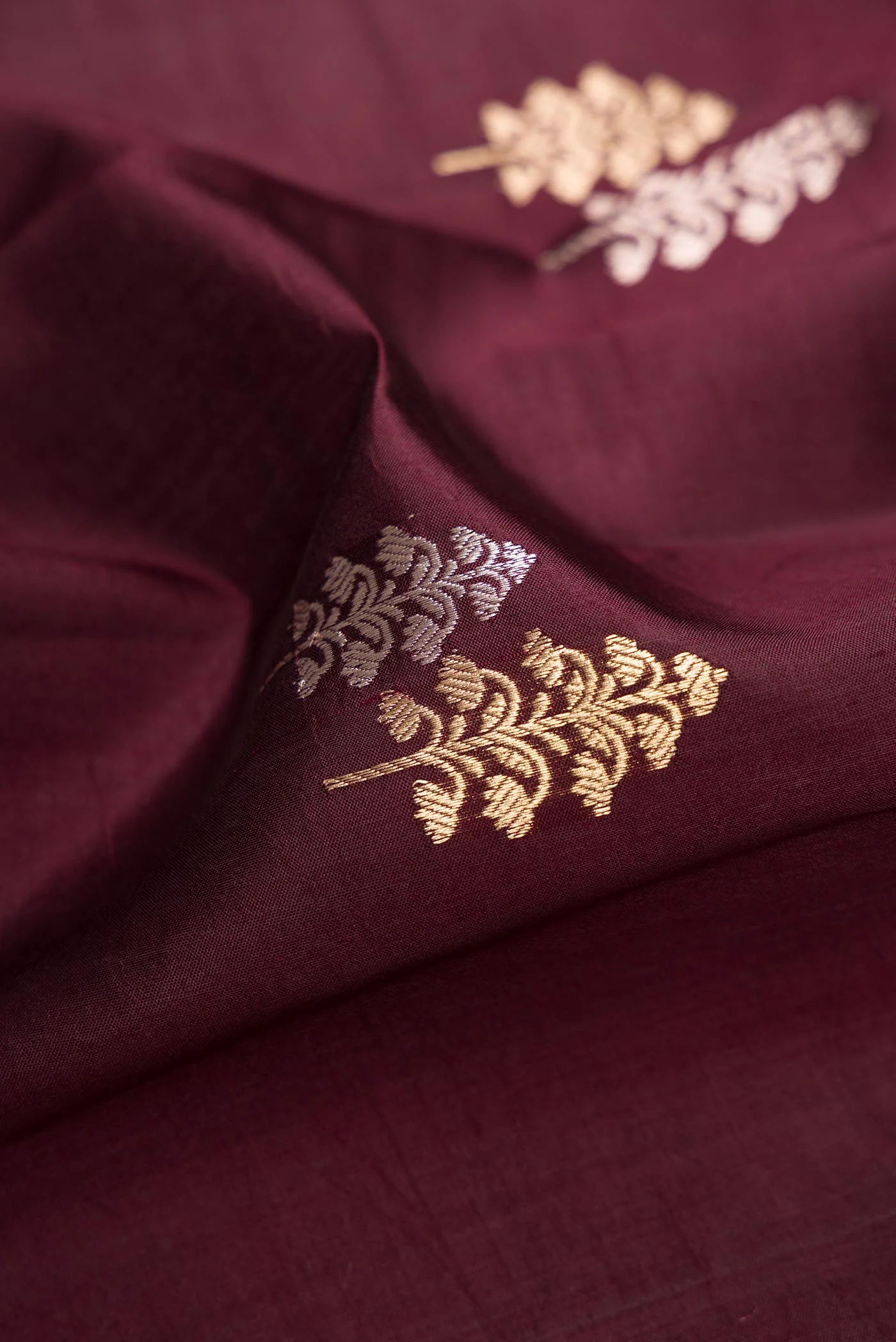 Coffee Brown Banarasi Katan Silk Saree - Image 2