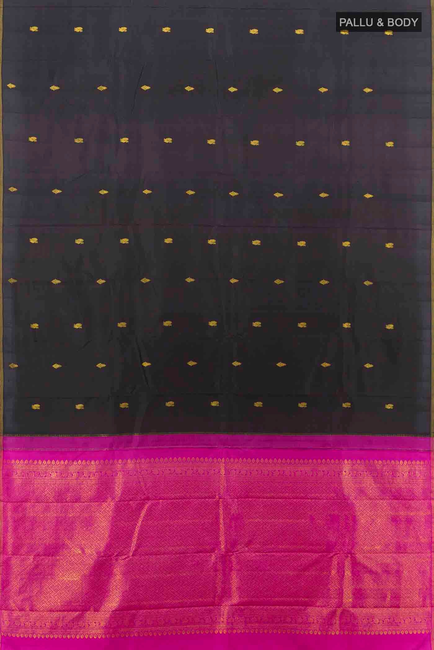 Coffee Brown Kanchipuram Silk Saree - Image 5