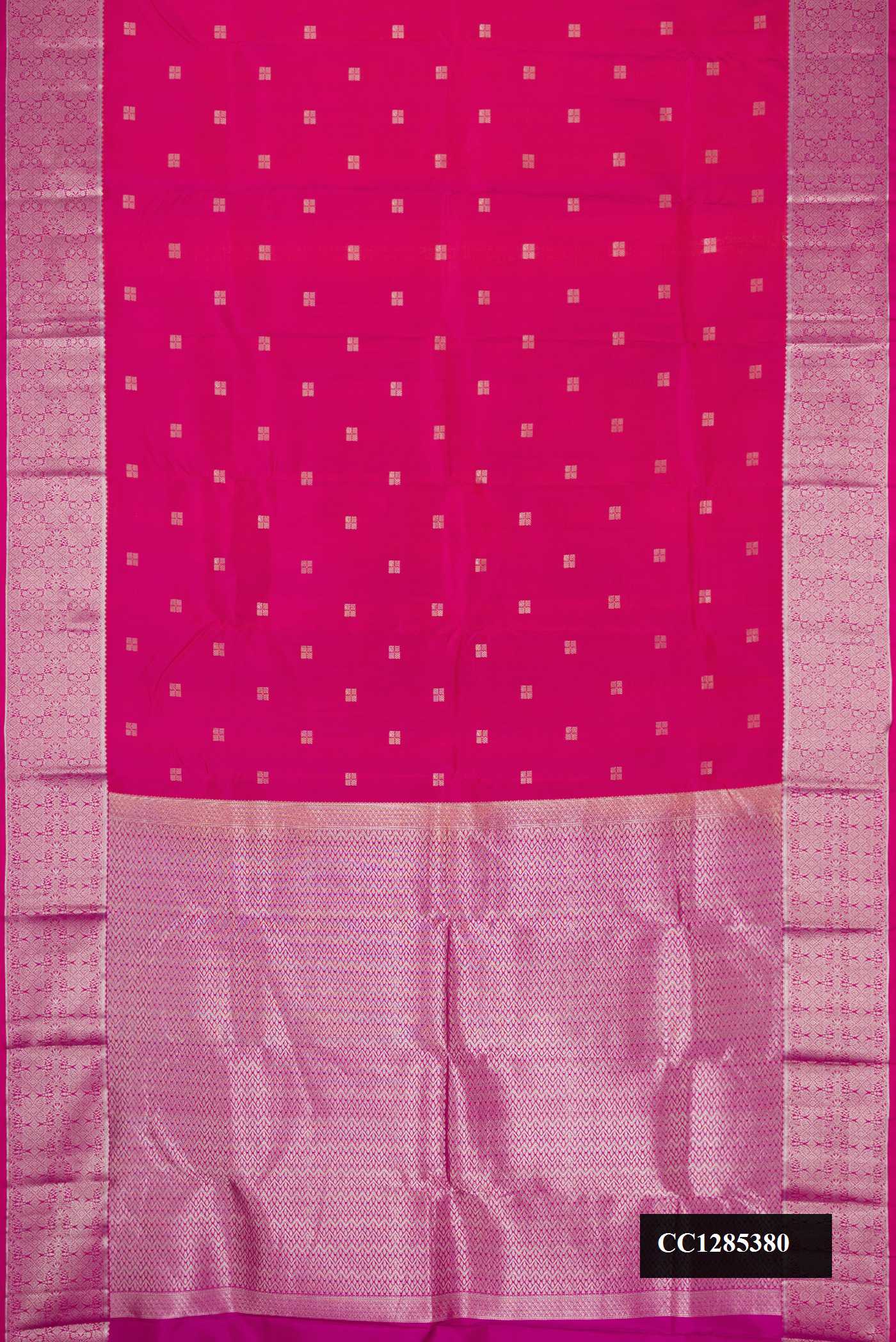 Coral Dual Tone Kanchipuram Silk Saree