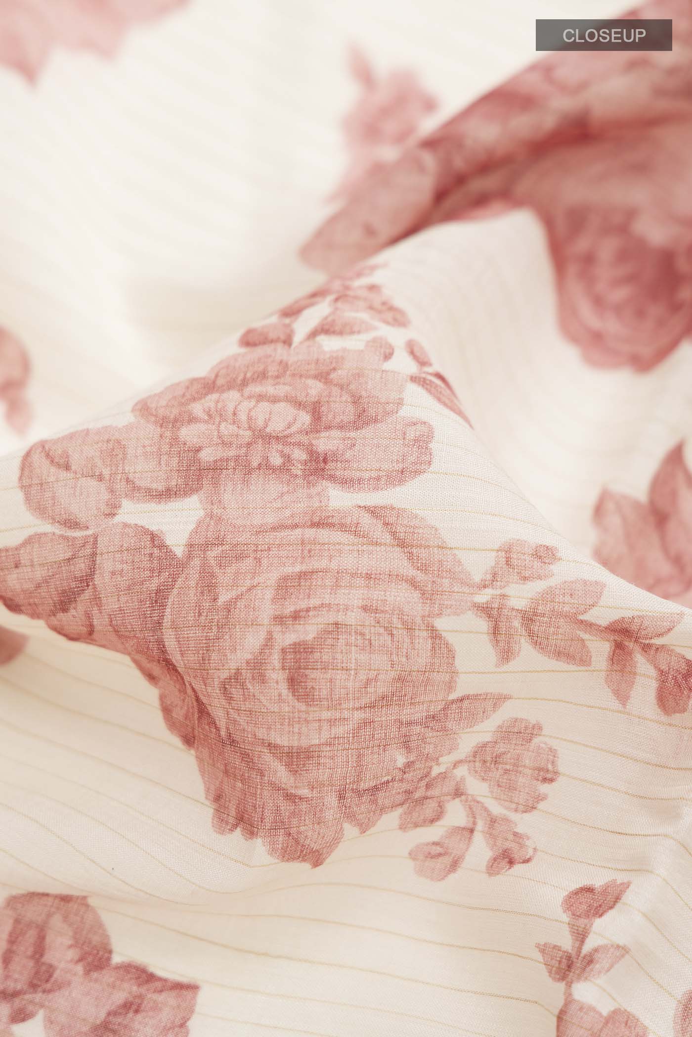 Cream Tussar Silk Saree - Image 2