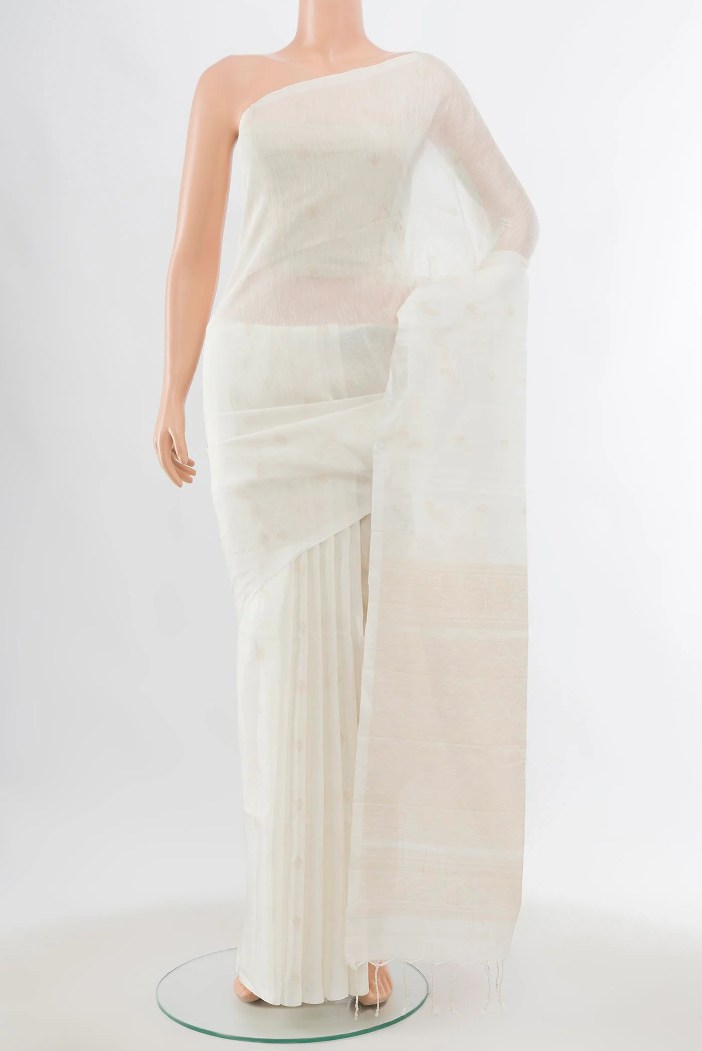 White Soft Silk Saree