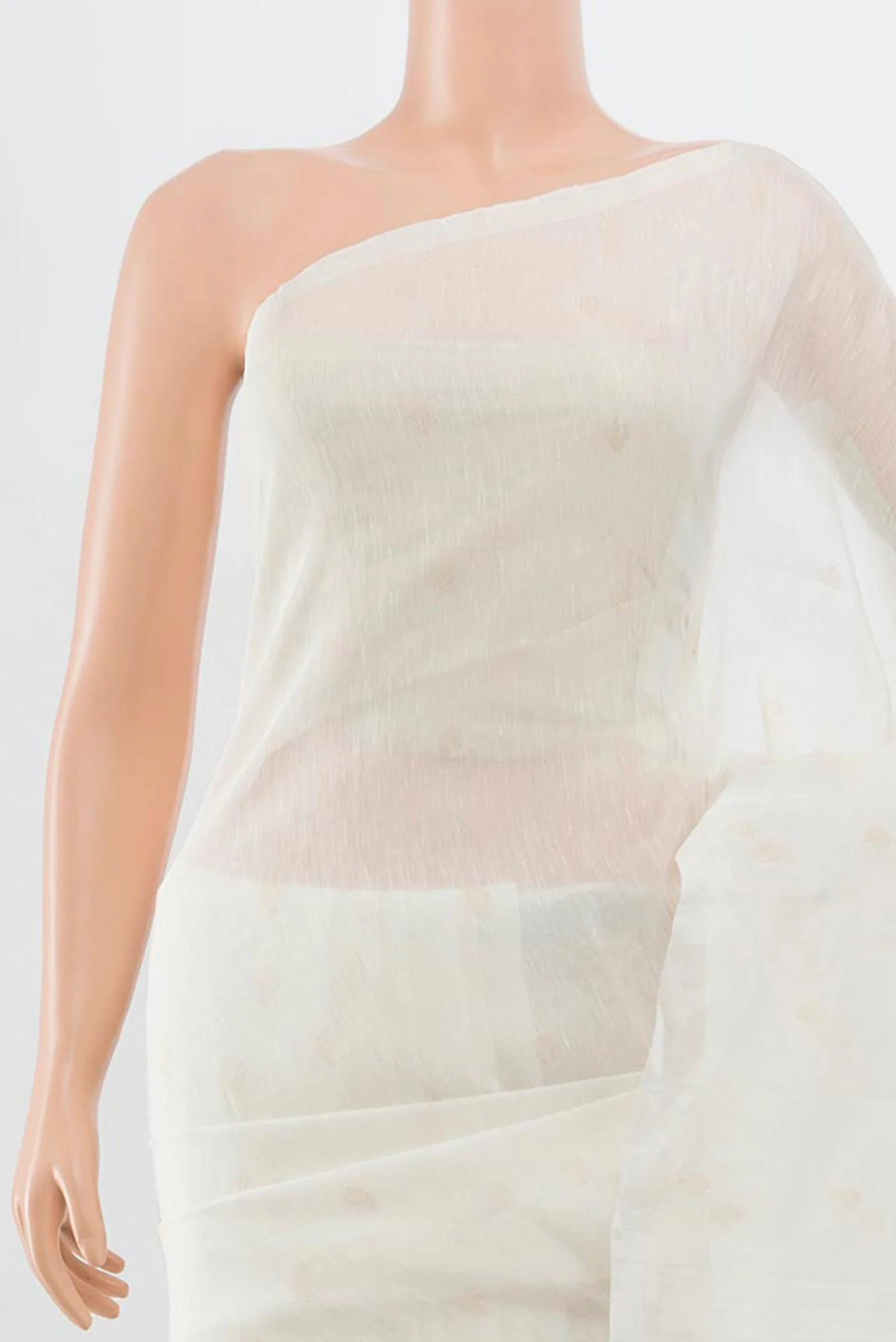 White Soft Silk Saree - Image 2