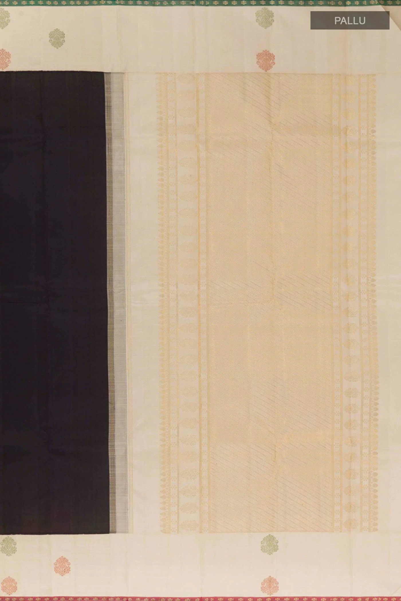 Dark Blue Kanchipuram Silk Saree - Image 7