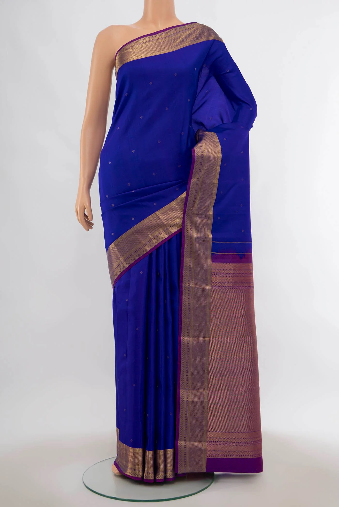 Royal Blue Kanchipuram Silk Saree