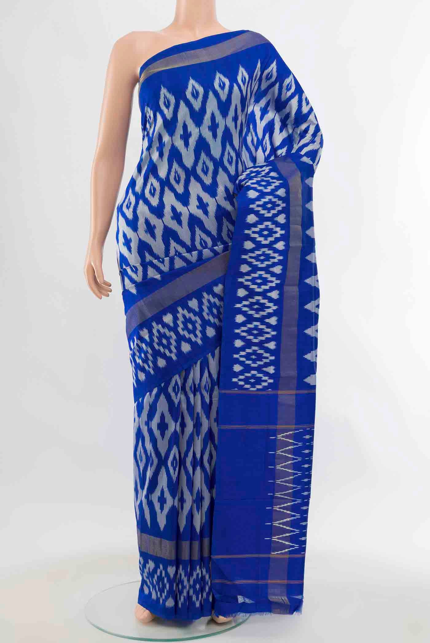 Dark Blue Pochampally Saree