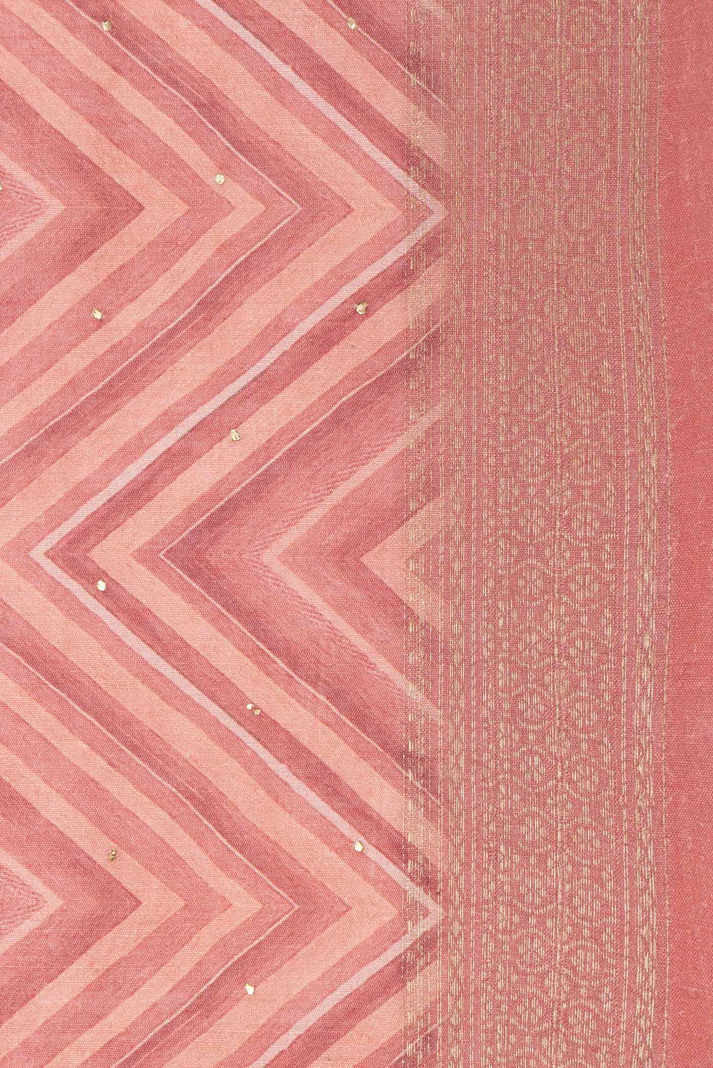 Dark Mauve Dual Tone Tussar Silk Saree - Image 3